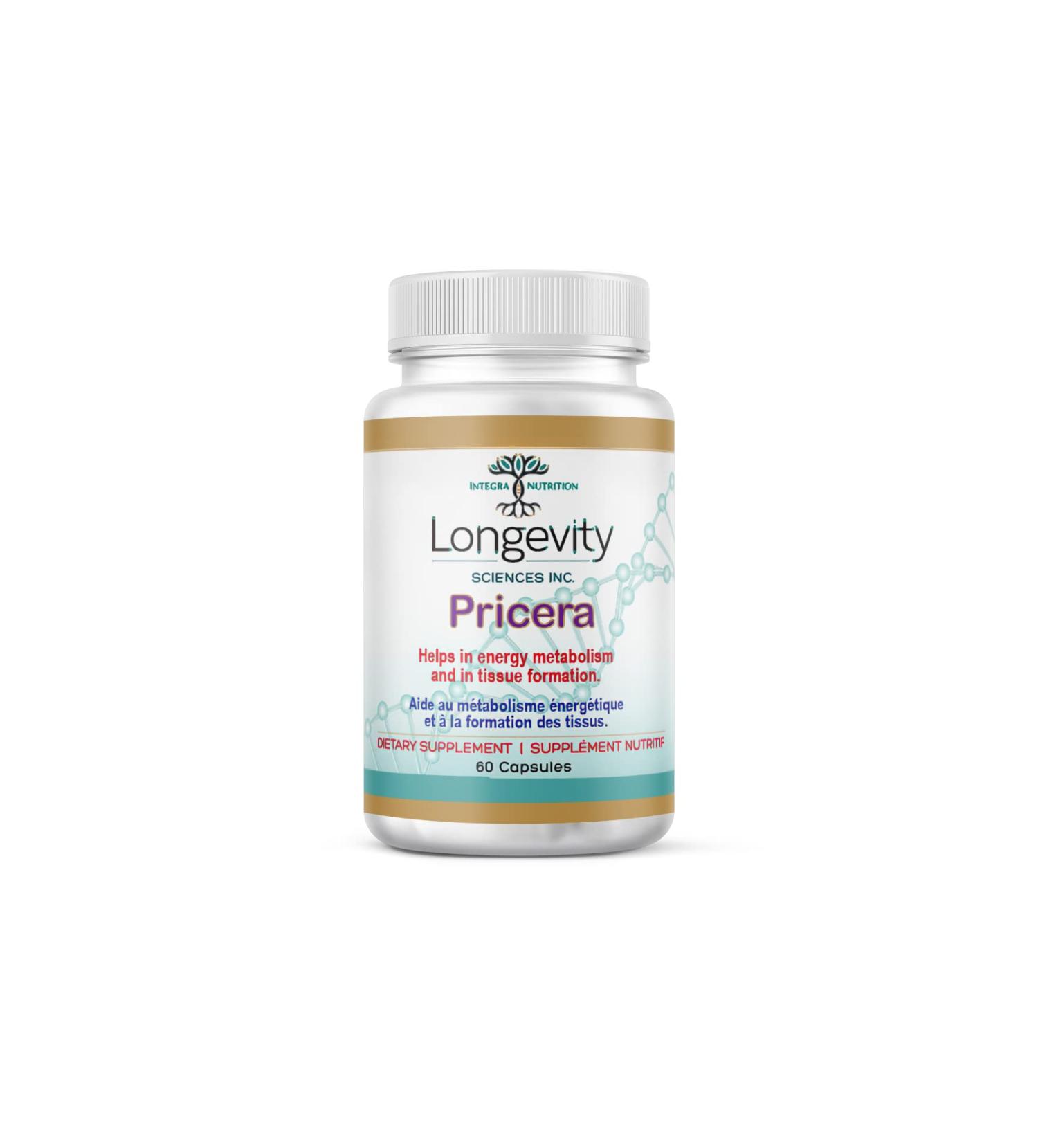 Pricera - NAD+ Booster | Niacinamide & D-Ribose Healthy Aging Supplement | Supports Cell Metabolism and Mental Performance | Natural Healthspan Support for Men and Women | Made in Canada - Buy Online on GoSupps.com