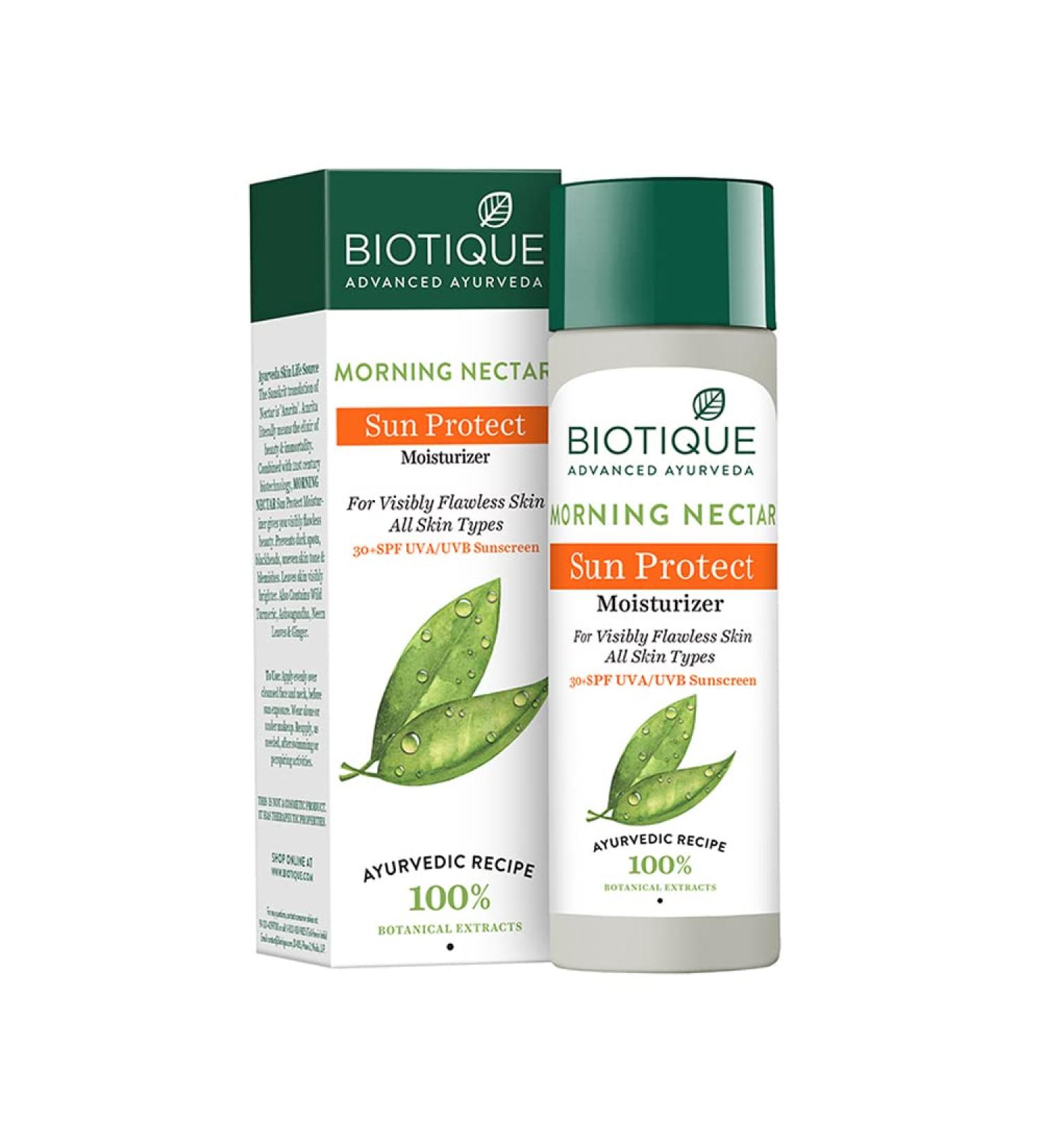 Biotique Morning Nectar Lotion SPF 30 - Lightening & Nourishing UVA/UVB Protection - Buy Online Internationally - Buy Online on GoSupps.com
