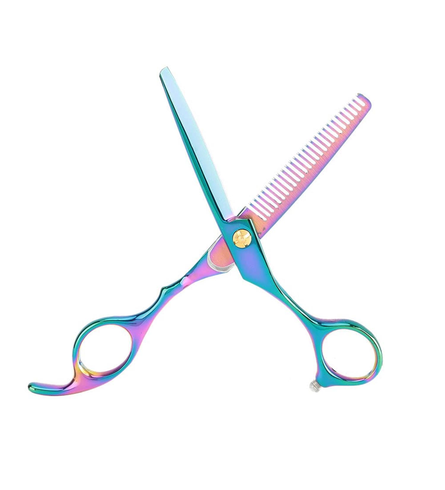 Qukaim Professional Scissors Professional Hair Scissors Colorful Barber Salon Hairdressing Scissors 6.5 Inch Sharp Edge - Buy Online on GoSupps.com