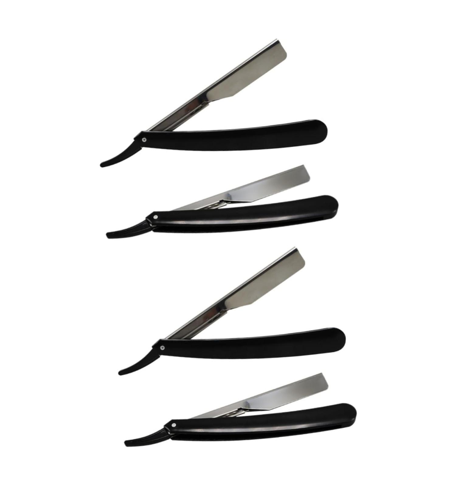 Beavorty 4-Piece Foldable Hairdresser Razor for Men - Durable Old-Fashioned Shaving Knives - Buy Online on GoSupps.com