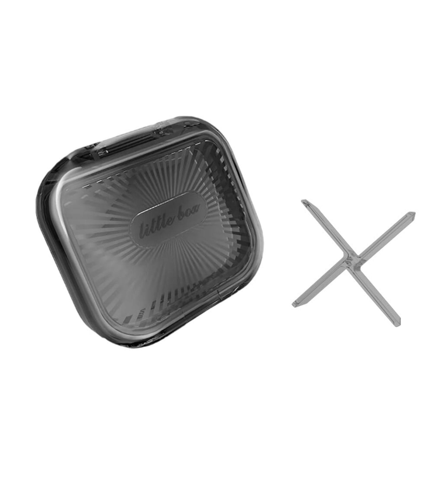 dijiusidy Portable Dental Case Braces Storage Box Seal with Partition Dust-proof Cotton Swab Holder for Travel Home Business Gray S S Grey - Buy Online on GoSupps.com