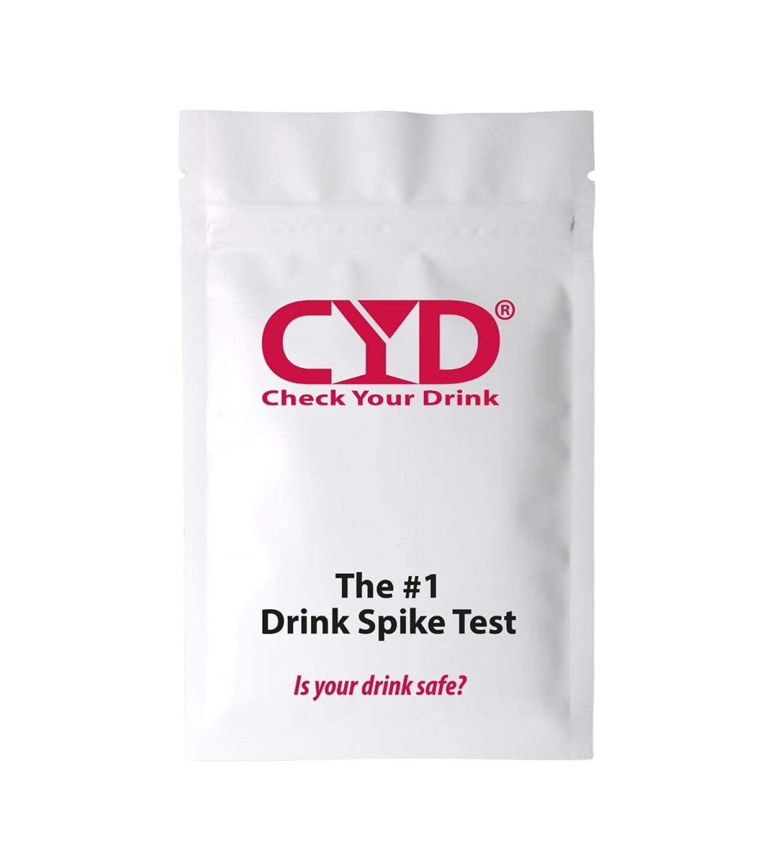 CYD Check Your Drink 10 test strips for the detection of ketamine and GHB (knock-out drops) in drinks