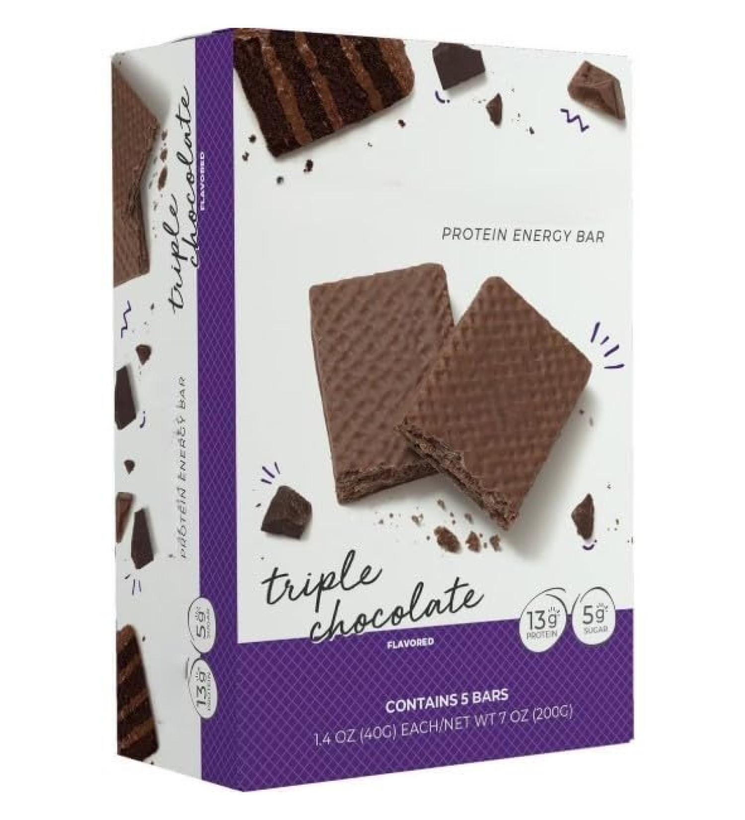 Pawer Crunch Wafer 13g Protein Energy Bar - Triple Chocolate - 5pk - Buy Online on GoSupps.com