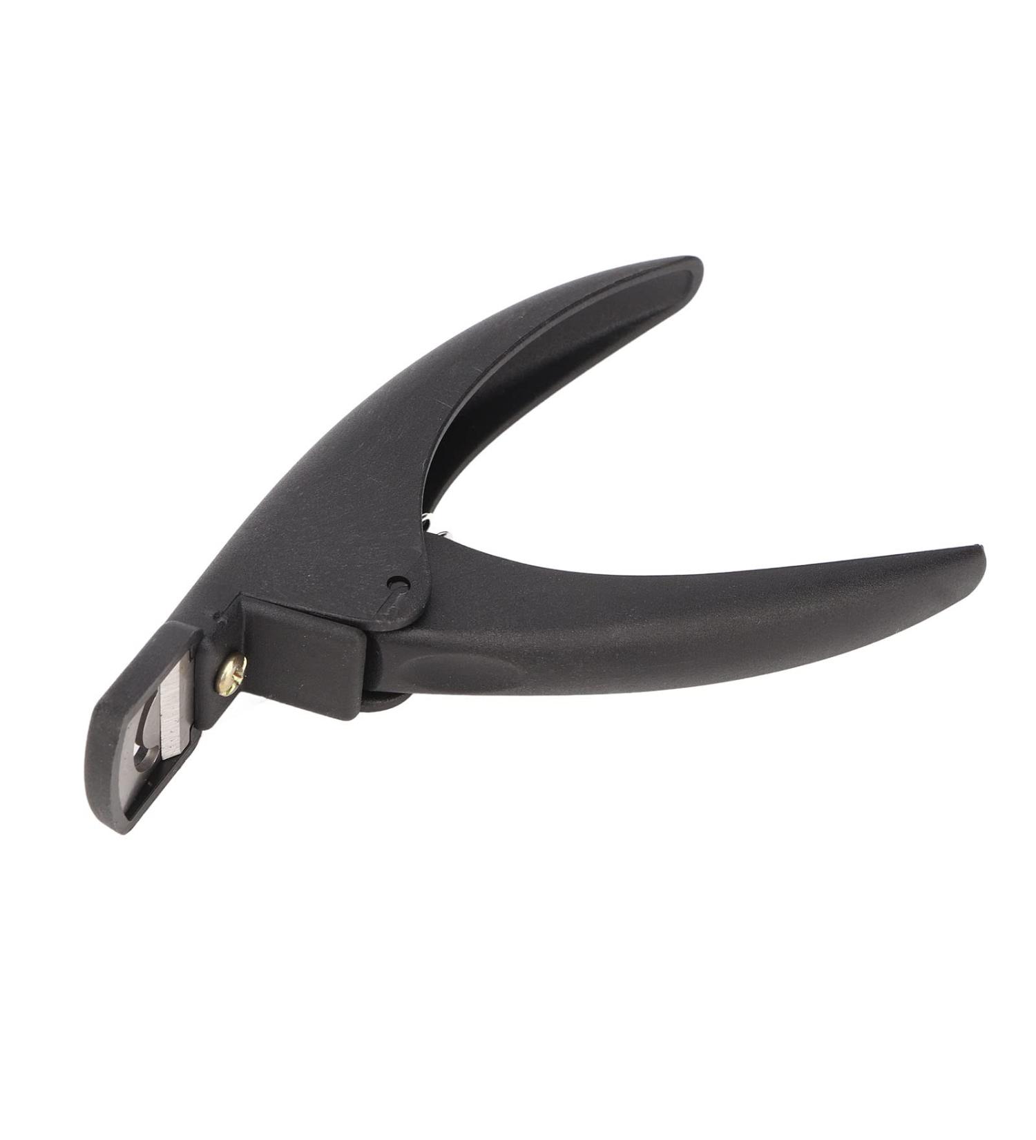 Nail Tip Cutter Stainless Steel DIY Portable False Nail Tip Clipper Adjustable for Round Nail(Black) - Buy Online on GoSupps.com