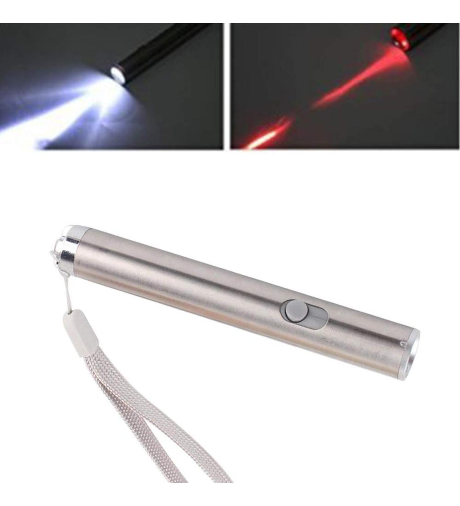Danigrefinb Portable 2 in 1 LED Infrared Flashlight Interactive Pet Cat Teaser Pointer Pen for Cats Pets - Buy Online on GoSupps.com