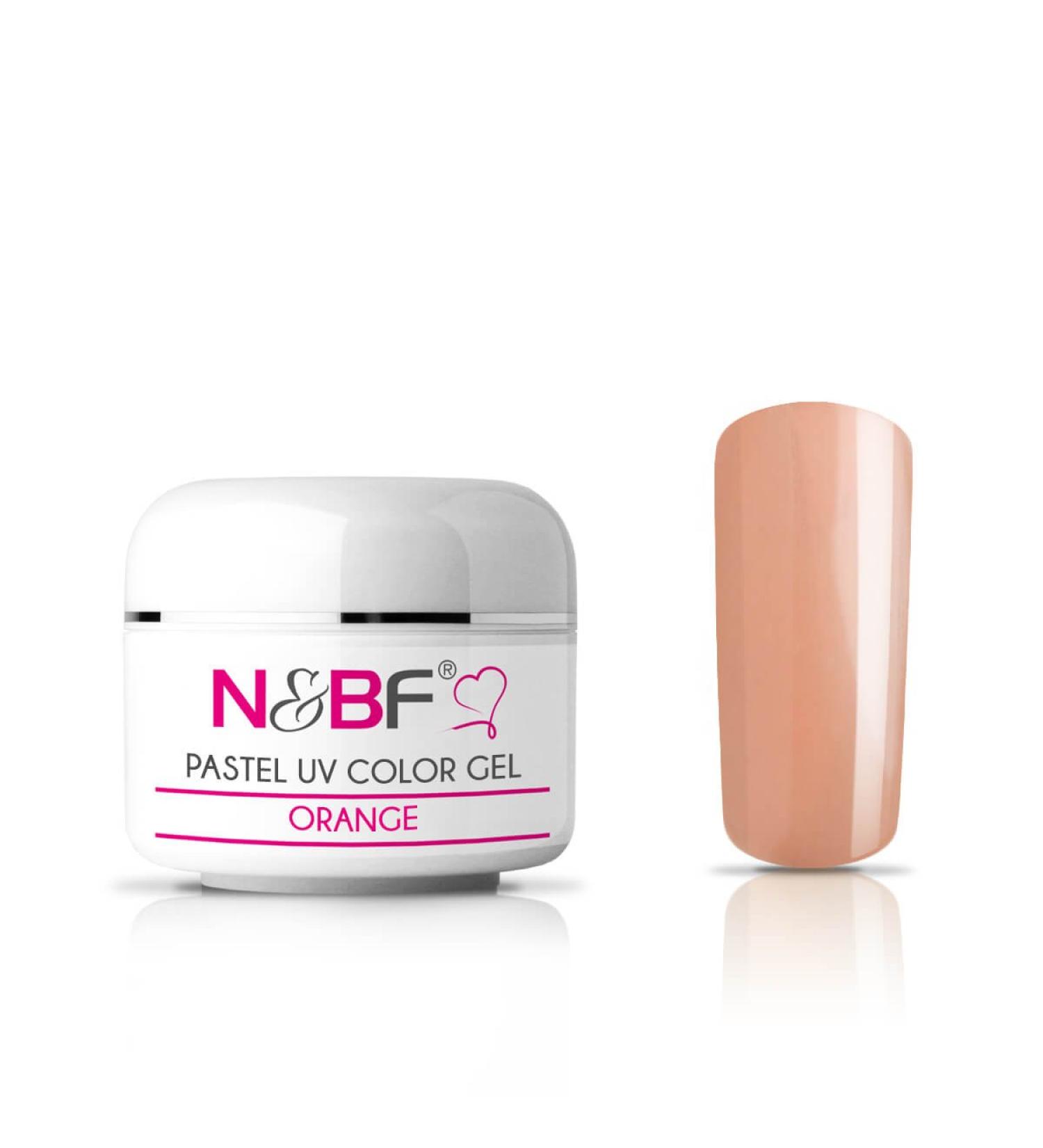 N&BF UV Color Gel Pastel Orange | Medium Viscosity Pastel Gel for Geln gel | Acid-Free Self-Smoothing Nail Design & Art | Made in EU - Buy Online on GoSupps.com