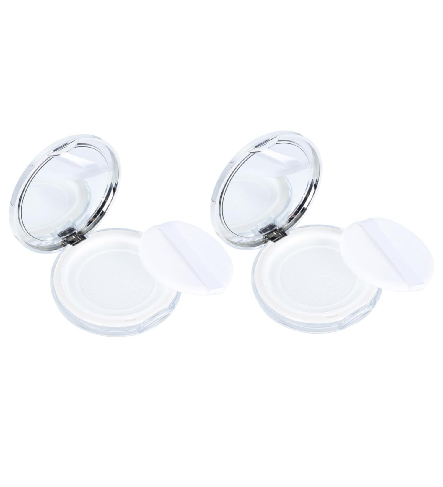 Balacoo Plastic Makeup Case 2pcs Boxes Powder Box Makeup Containers Bulk Makeup Portable Powder Case Bracket Miss Filling - Buy Online on GoSupps.com