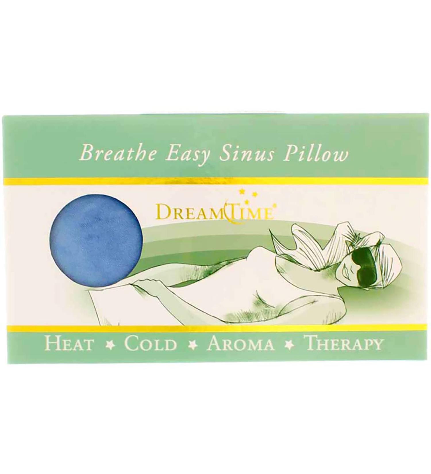 DreamTime Breathe Easy Sinus Pillow - Larkspur Blue | Comfortable Relief for Congestion - Buy Online on GoSupps.com