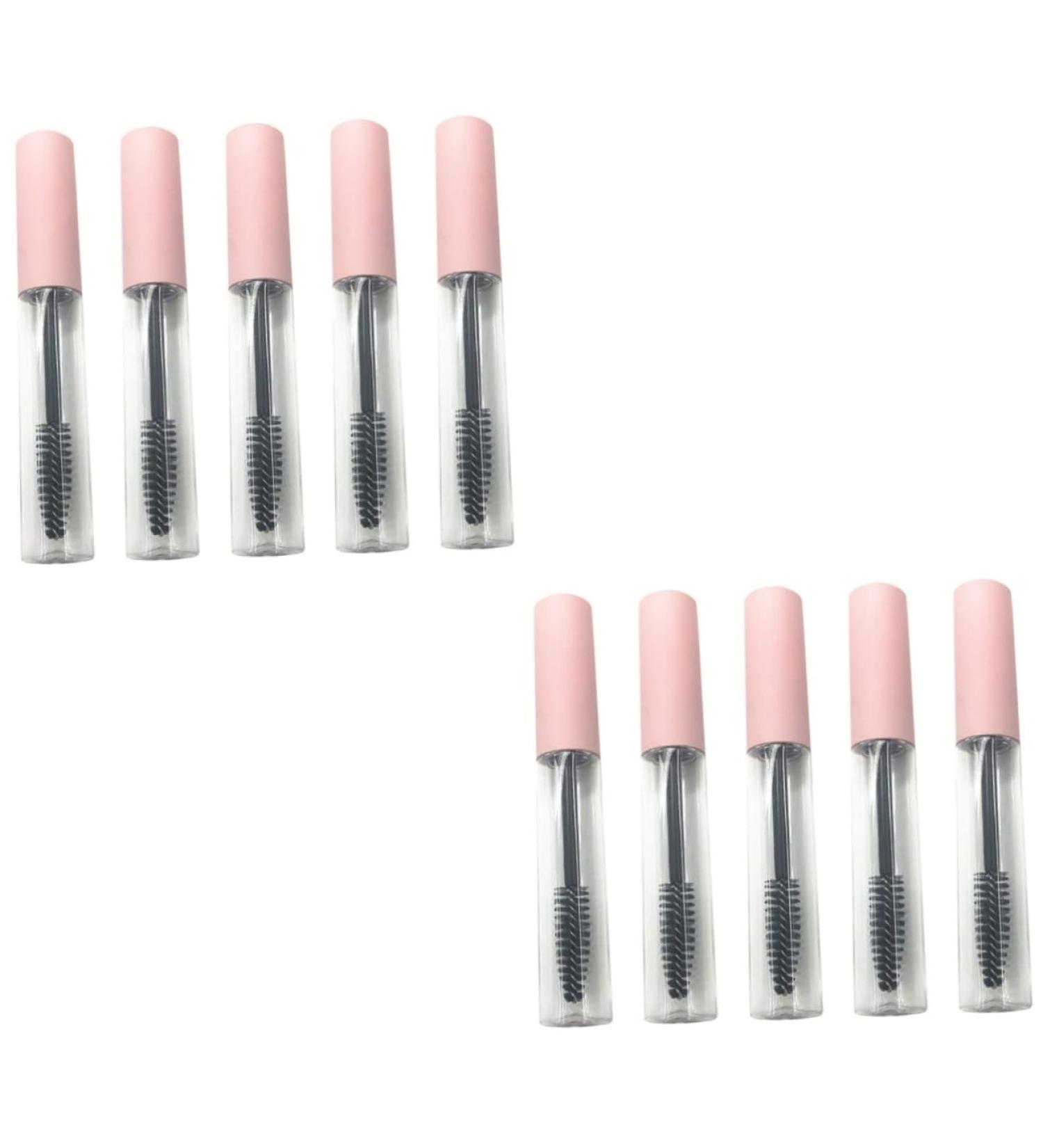 Healeved 10 Pcs Mascara Tube Lash Applicator Makeup Mascara Makeup Sample Jars Pink Lip Gloss Abs Filling 1 g (Pack of 1) Pinkx2pcs - Buy Online on GoSupps.com