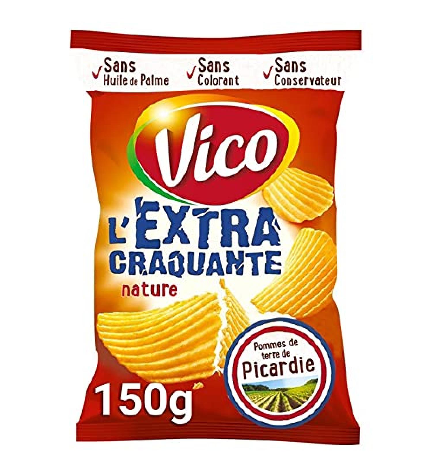 VICO - Chips Ondul es Extra Craquantes Nature 150G - ( Lot De 4 ) - Buy Online on GoSupps.com