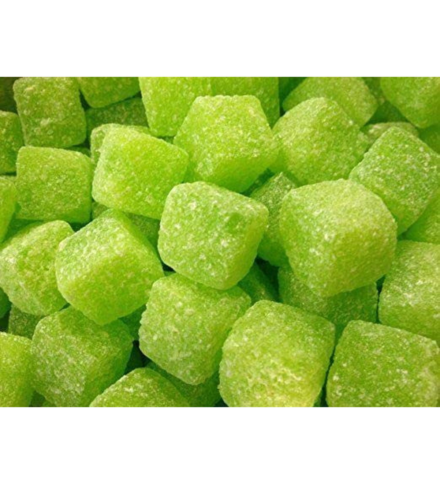 Ellies Jellies Sour Apple Cubes 250g Bag