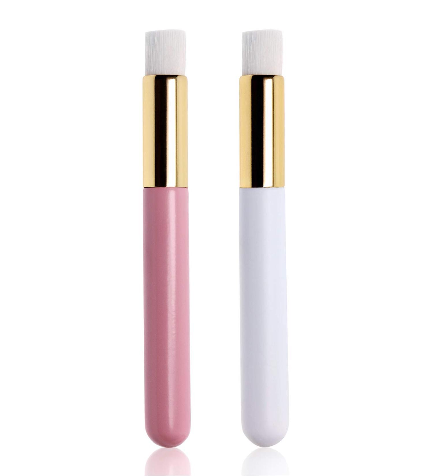 Penta Angel Lash Shampoo Brushes 2Pcs - White Pink Eyelash Extension & Facial Cleaning Tools - Buy Online on GoSupps.com