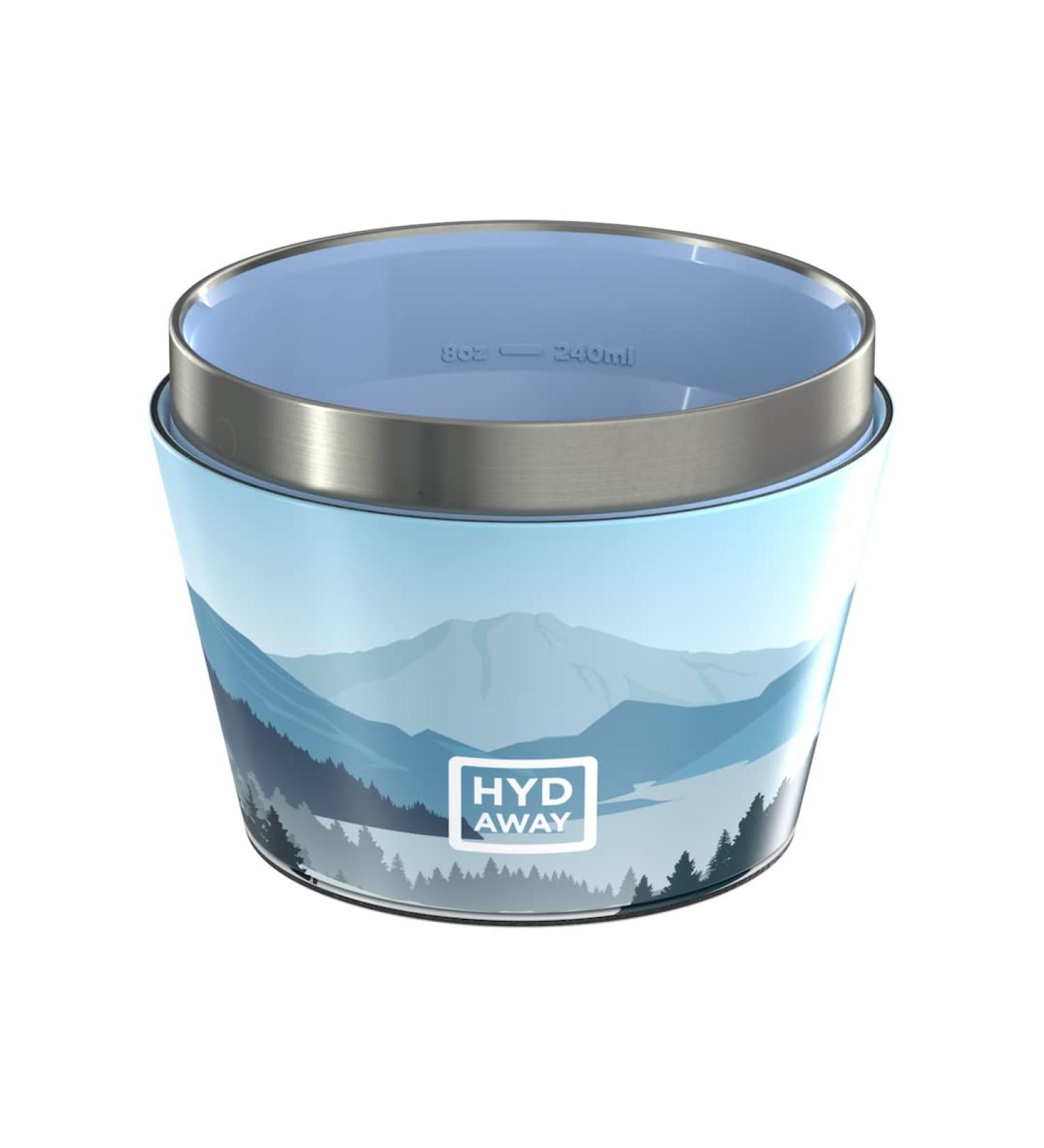 HYDAWAY Collapsible Insulated Bowl with Lid | Portable  Packable  Insulating  Resealable  Hot-and-Cold Dinnerware for Camping  Hiking  Backpacking  Van Life  Travel | 1.5 Cup Capacity Cascadia - Buy Online on GoSupps.com