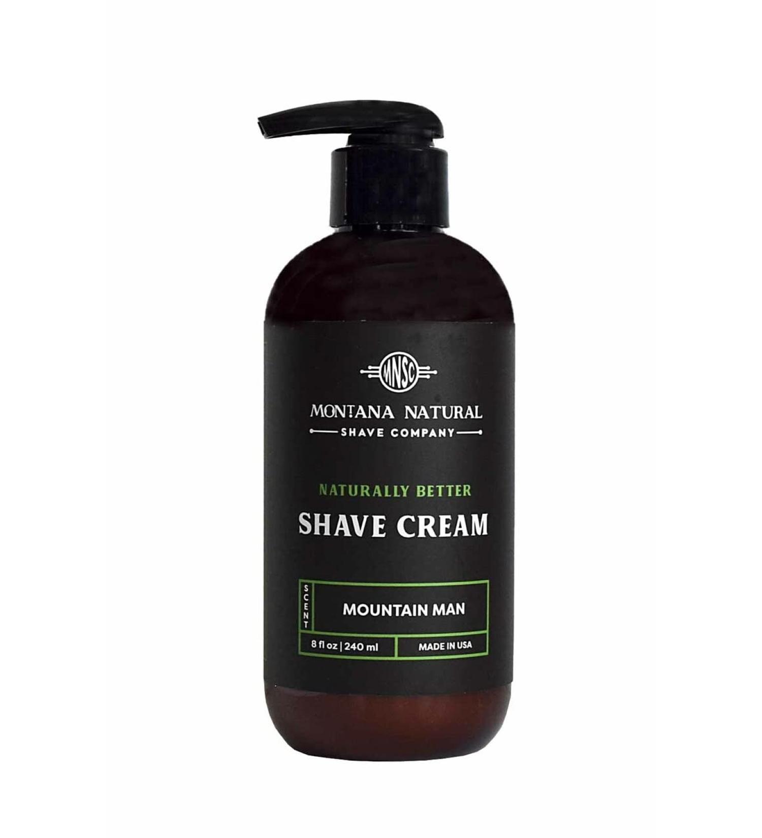 MNSC Mountain Man Naturally Better Pump Shave Cream - Smooth Hypoallergenic All-Natural Handcrafted in USA | Eco-Friendly Shaving Solution - Buy Online on GoSupps.com