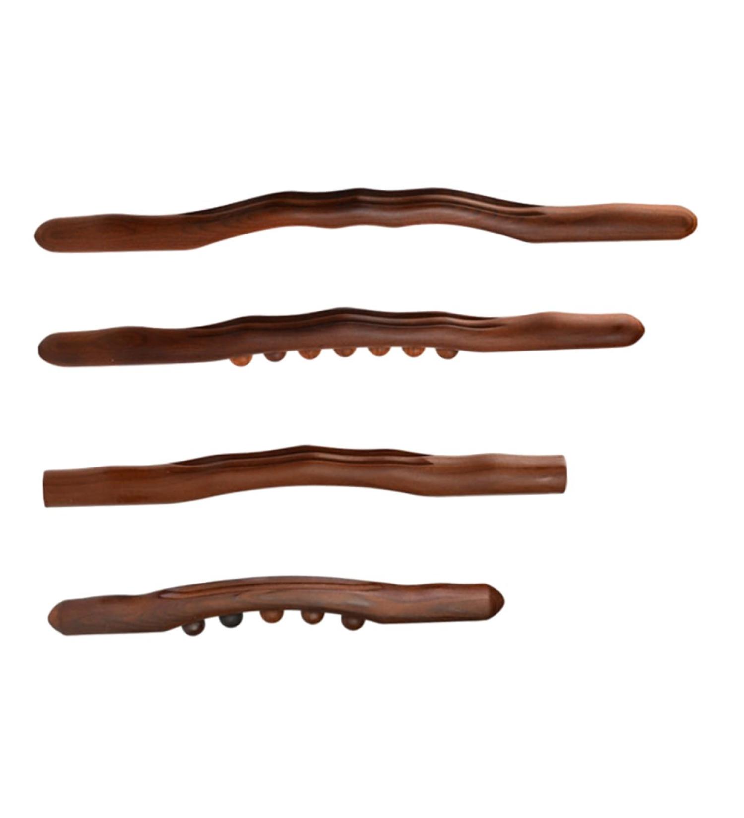 Healeved Wooden Massage Device Set - Forearm & Back Trigger-Point Roller for Muscle Relief | International Shipping - Buy Online on GoSupps.com