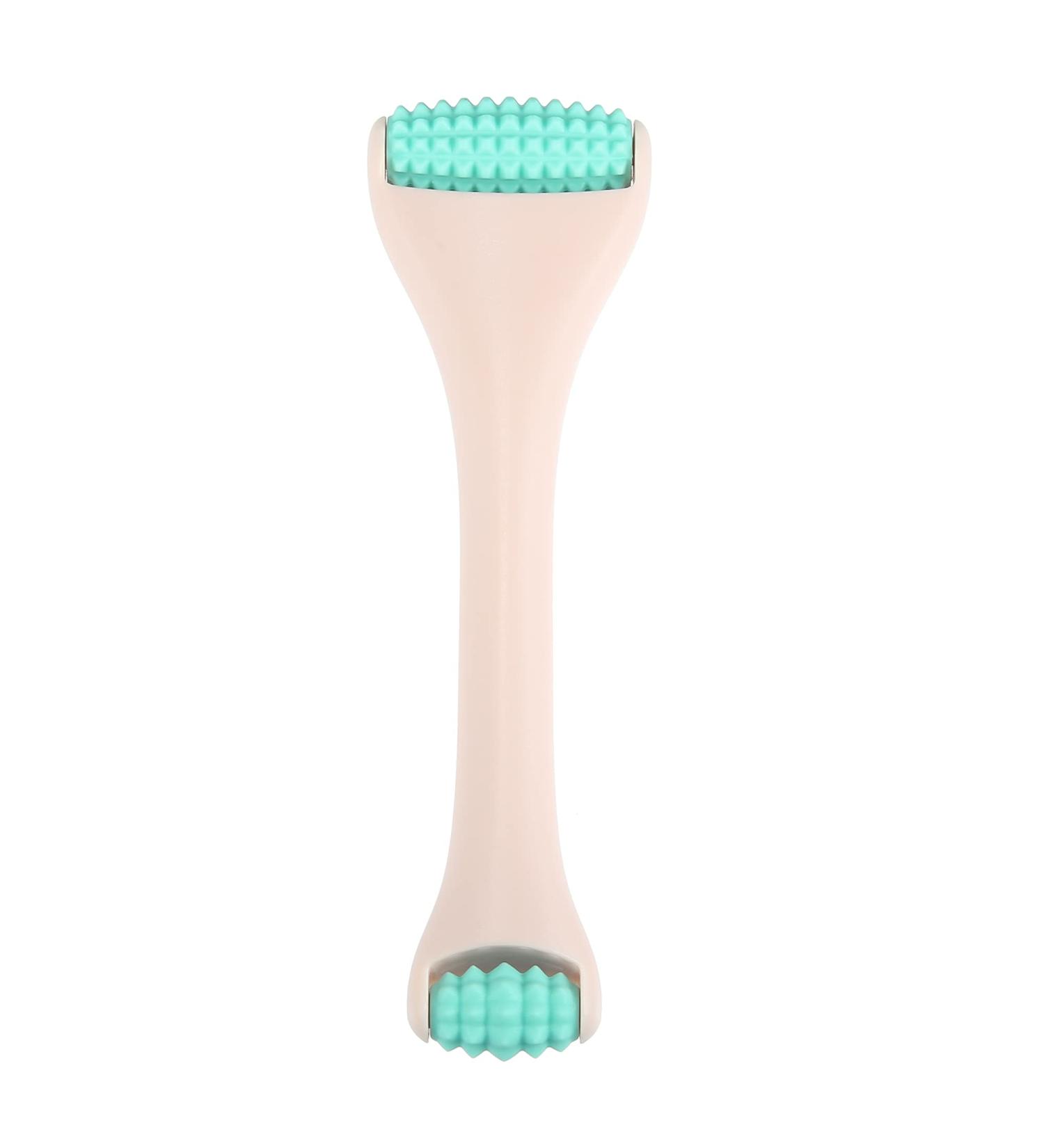 VOCOSTE Silicone Face Roller for Women | Facial Massage Tool to Relieve Stress, Remove Wrinkles & Puffiness - Green - Buy Online on GoSupps.com