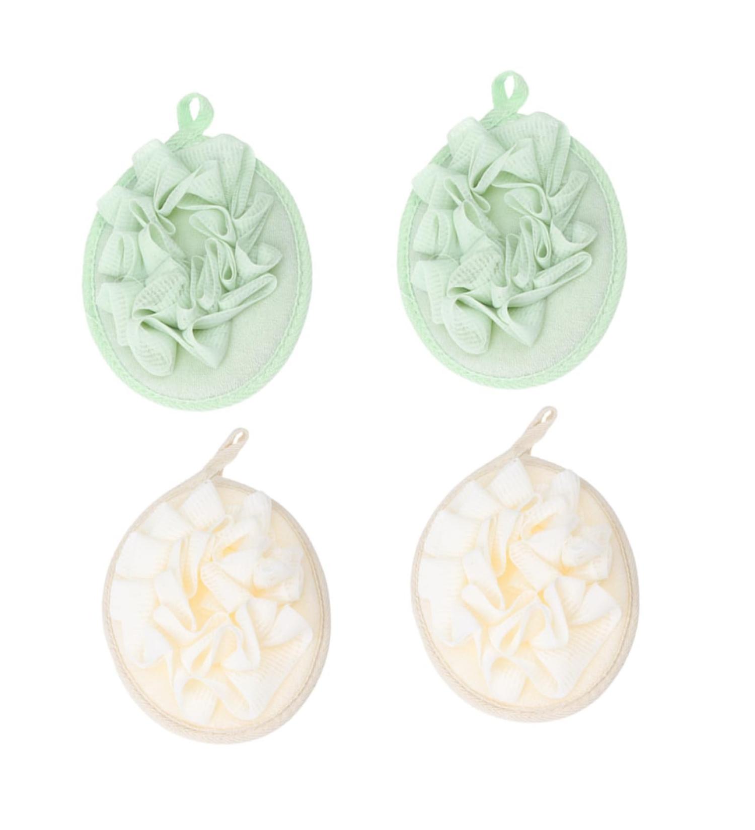 Angoily 12 Pcs Flower Bath Balls & Loofah Sponges - Soft Shower Scrubber & Mesh Pouf for Luxurious Bath Experience - Ideal for All Skin Types - Buy Online on GoSupps.com