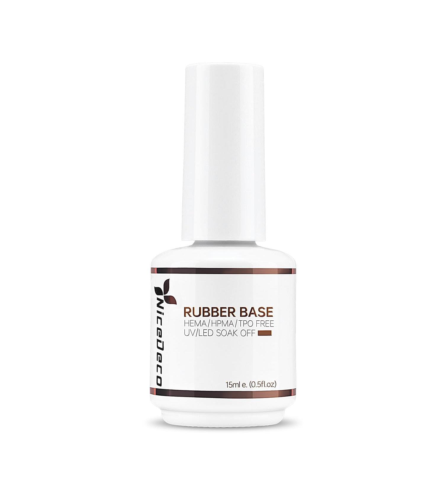 Buy Nicedeco Clear Rubber Base 15ml | Soak Off LED UV Nail Gel for Perfect Manicure - International Shipping Available - Buy Online on GoSupps.com
