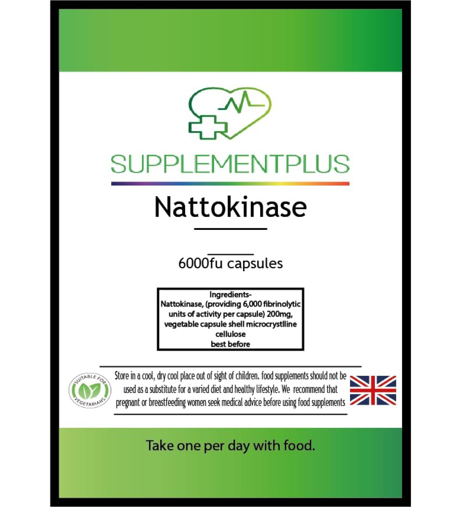 NATTOKINASE 6000fu 30 Capsules- Supplementplus