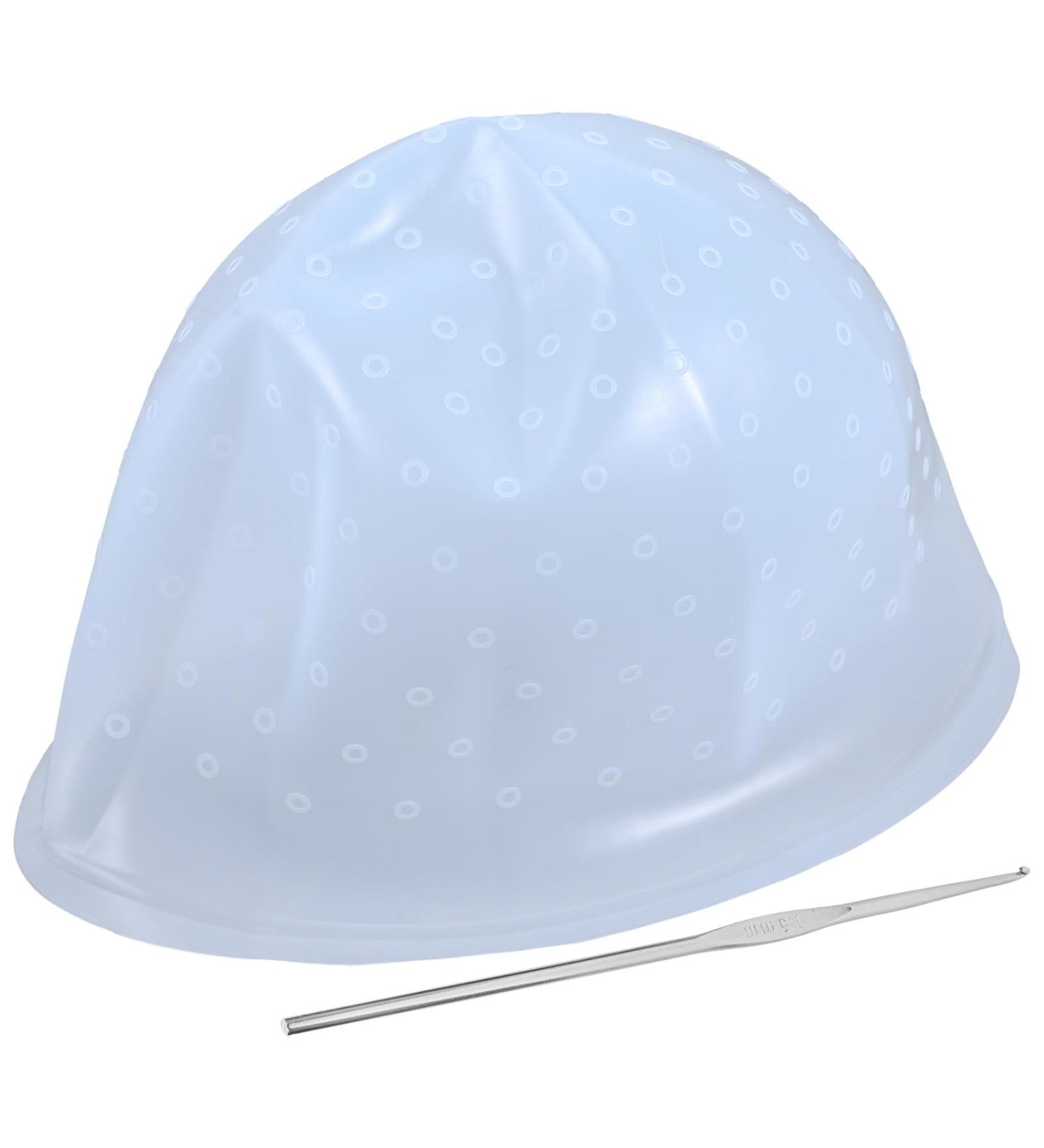 ERINGOGO Bonnet de Coloration en Silicone lastique R utilisable Taille Unique Capuchon Perfor pour M ches avec Crochet M tallique Outil Professionnel pour Salon et Couleur Al atoire - Buy Online on GoSupps.com