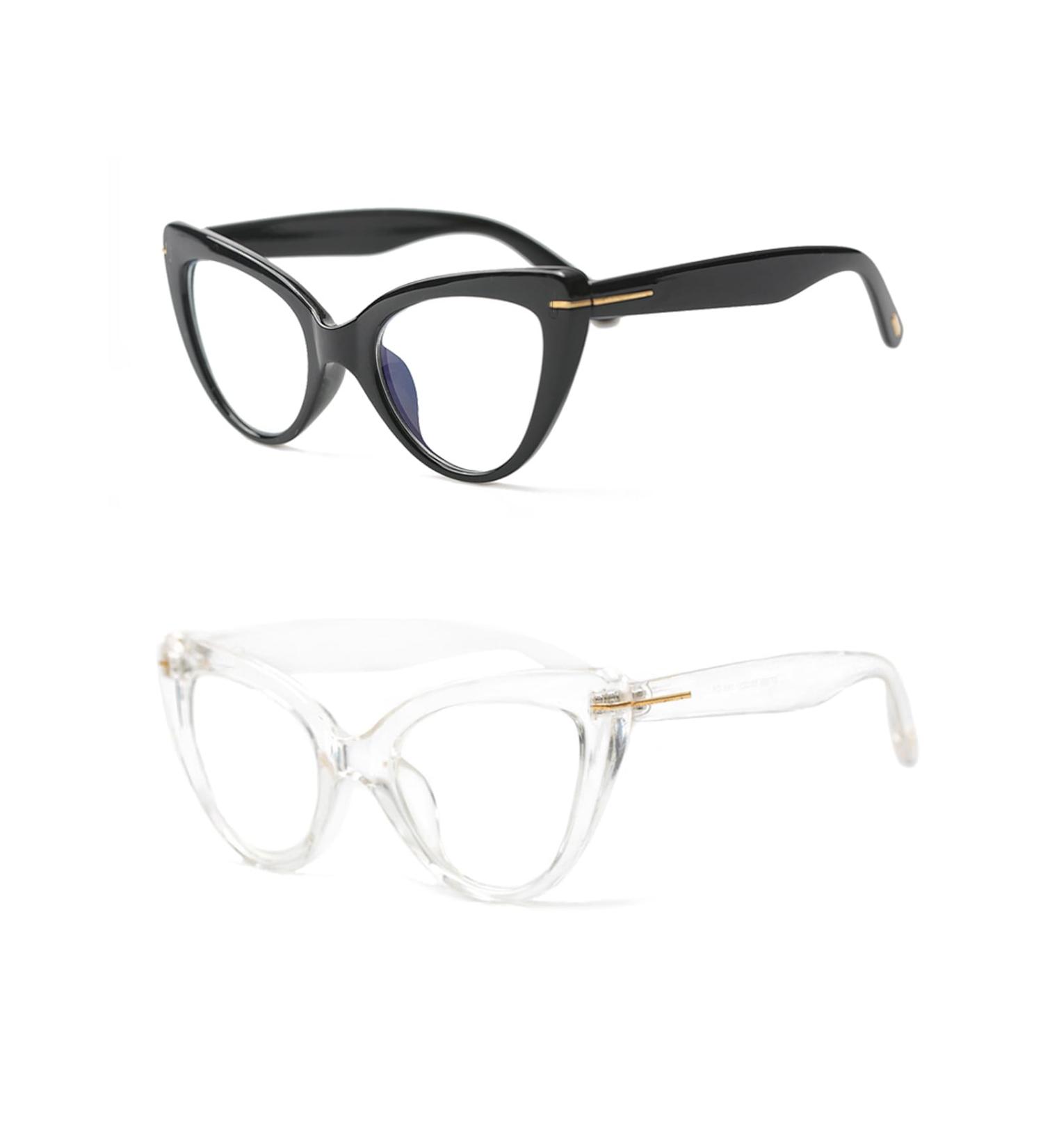 Shop Oversized Cat Eye Reading Glasses for Women - Fashionable Blue Light Blocking Computer Readers (2 Packs 1.75x) - Stylish & Cute Eye Protection - Buy Online on GoSupps.com
