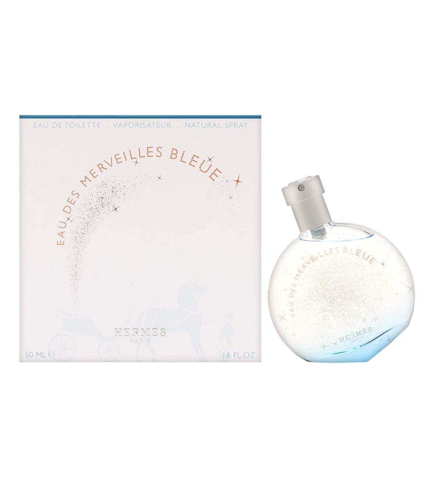 Hermes Eau Des Merveilles Bleue Eau De Toilette 1.6 Oz/ 50 Ml - Spray for Women By 1.6 Fl Oz