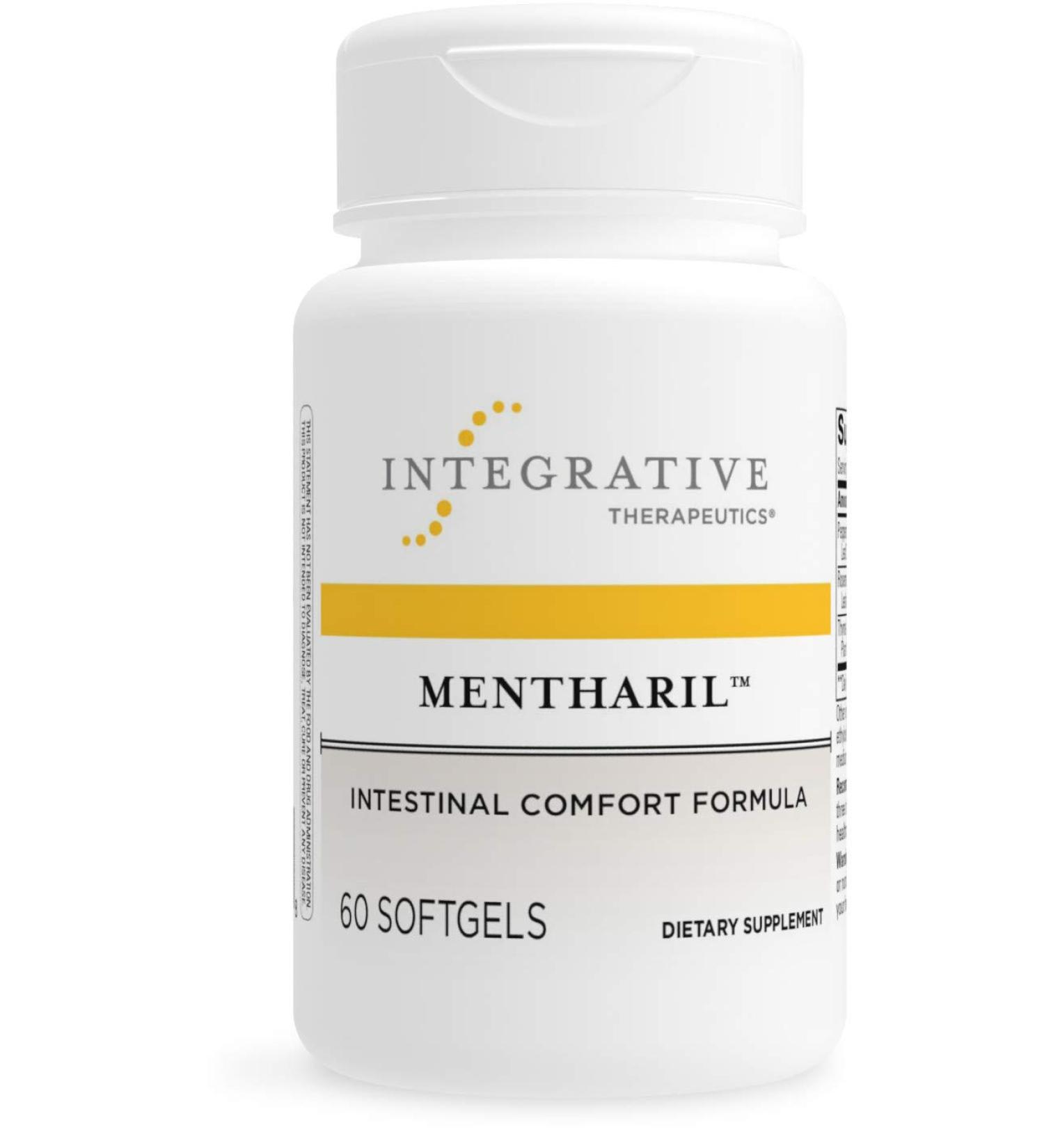 Integrative Therapeutics Mentharil Softgels - Intestinal Comfort Formula with Peppermint, Rosemary & Thyme Extracts - 60ct - Gluten & Dairy Free - Buy Online on GoSupps.com
