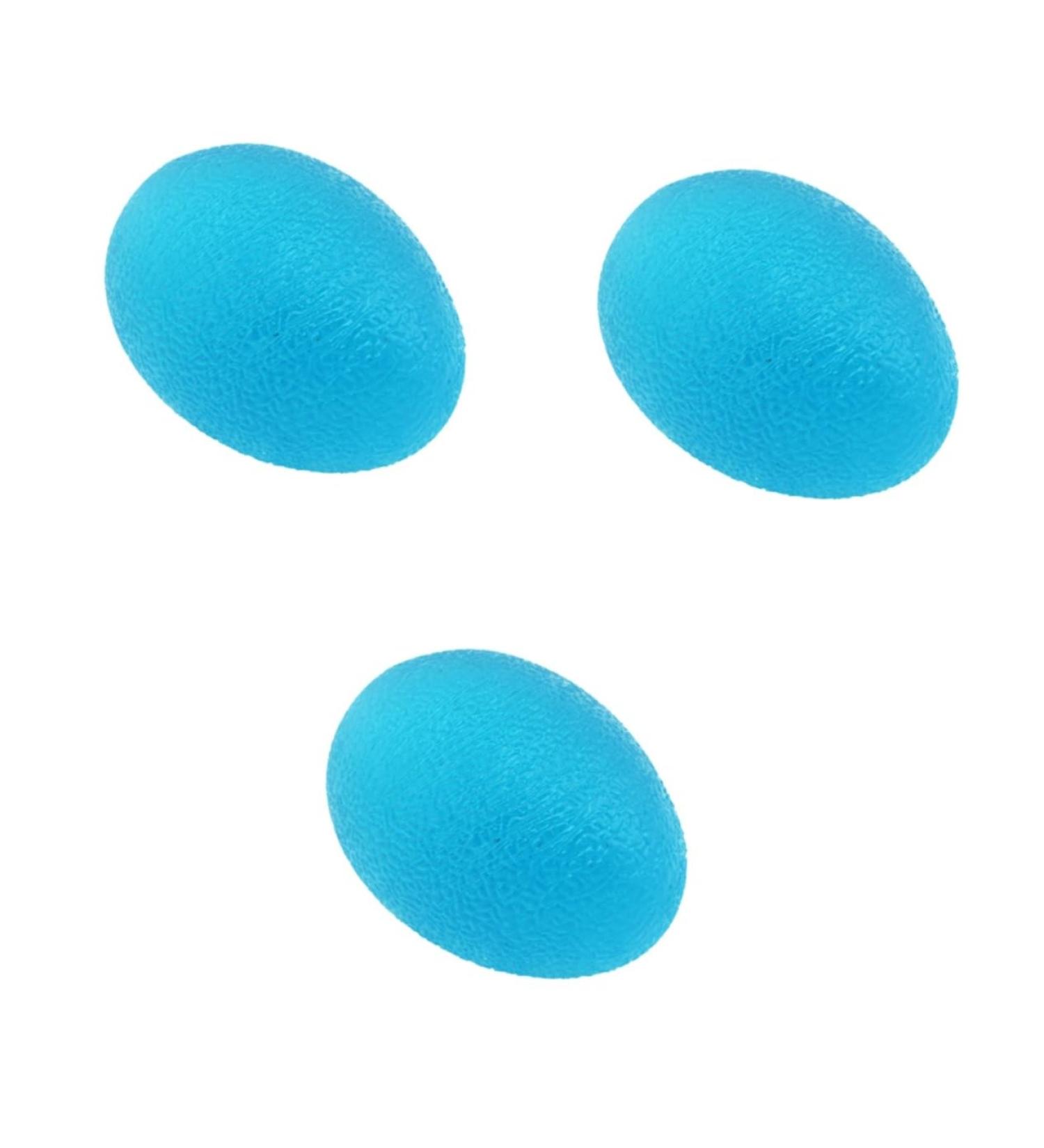 GLEAVI Finger Grip Ball - 3 Pack Egg-Shaped Stress Relief & Hand Grip Muscle Training Balls for Improved Finger Strength & Flexibility - Buy Online on GoSupps.com