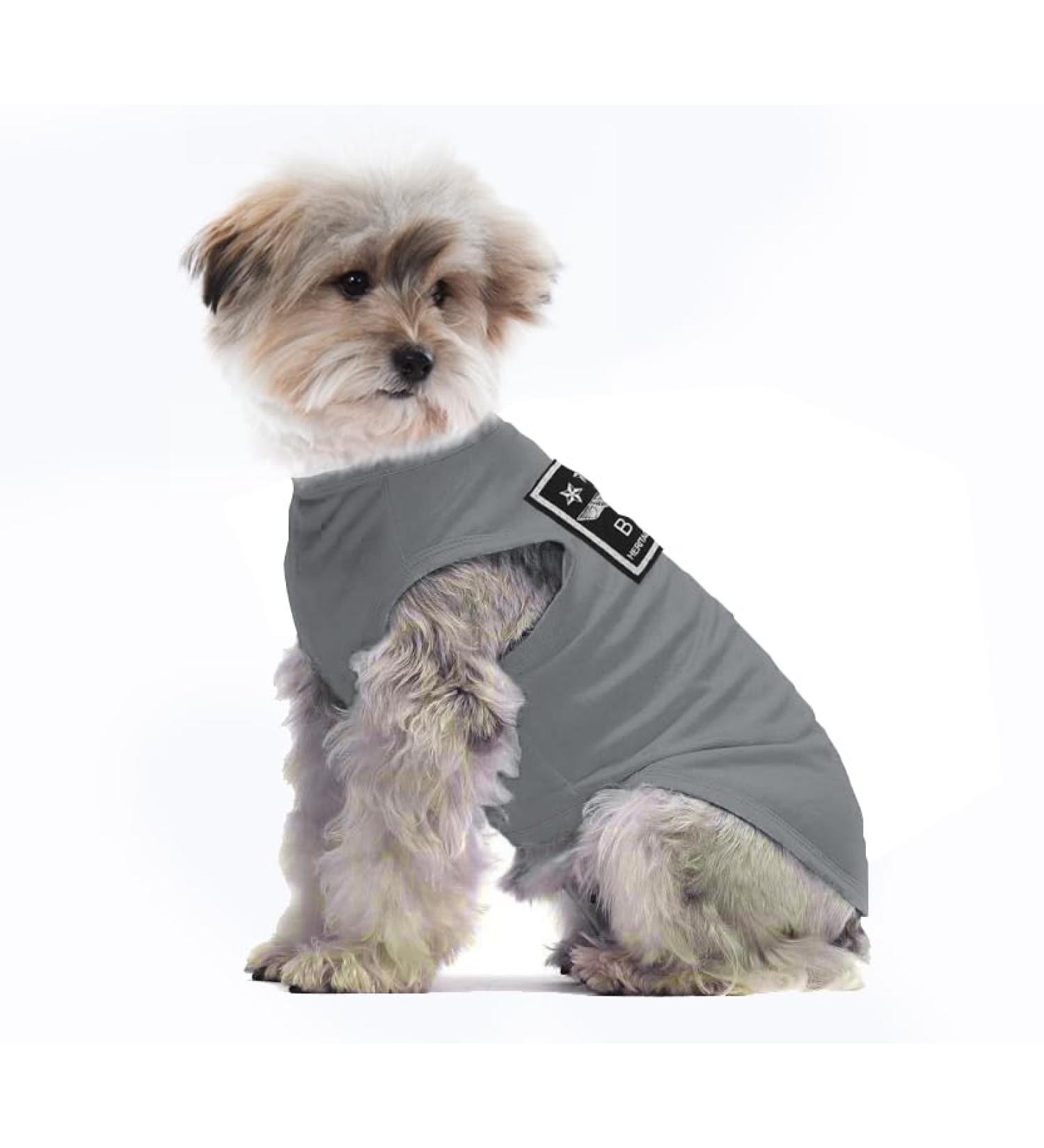 Buy Dog Clothing for Small Dogs - Soft Cotton sunscreen T-shirt & Costumes (S Gray) - Breathable Apparel for XS S M Dogs & Cats - Buy Online on GoSupps.com
