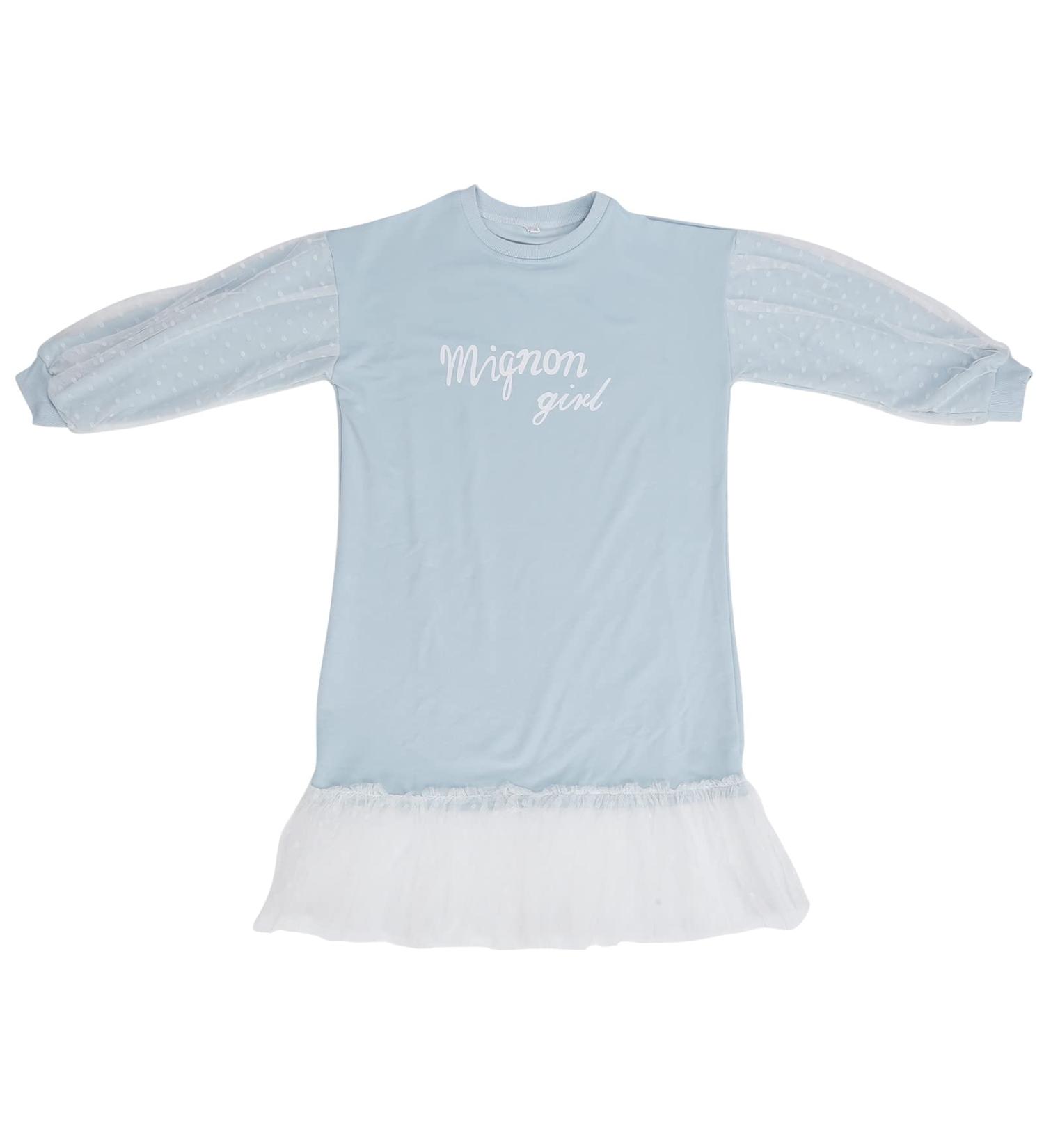 Shanrya Girls Dress - Safe Skin-Friendly Light Blue Dress for Parties School & Everyday Use (160cm) - Buy Online on GoSupps.com