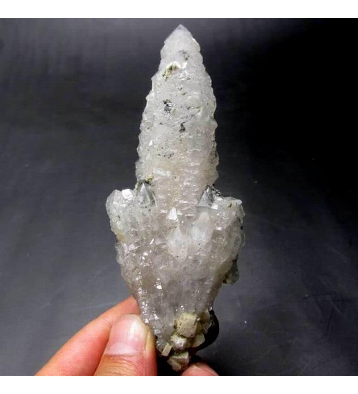Natural Crystal Rough 162g Elestial Skeletal Cathedral Quartz +Fluoricent Calcite+Hematite - Crystals and Stones Specimen XX0707/36 - Buy Online on GoSupps.com