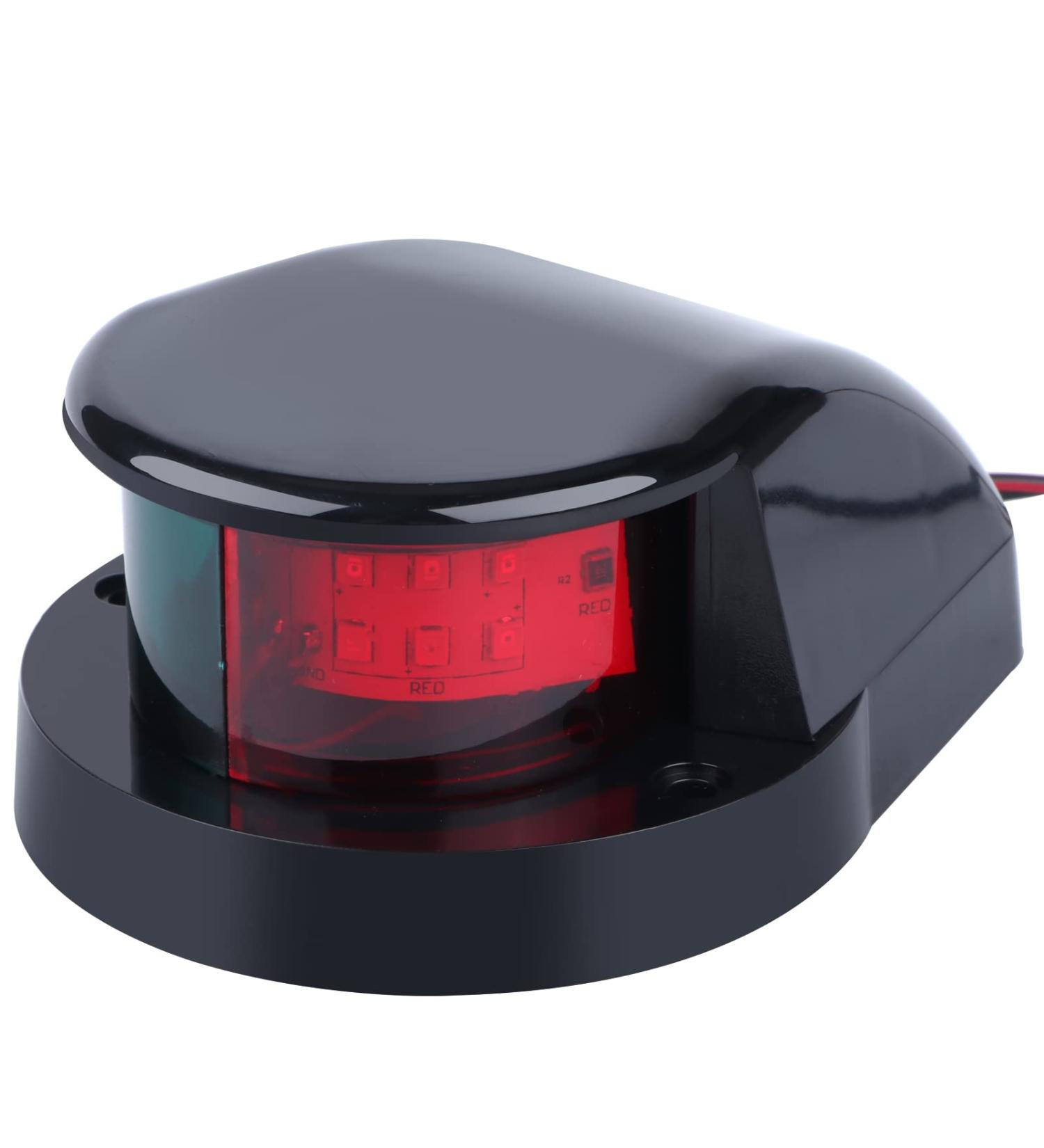 DDL Boat Navigation Light LED Marine Bow Light Front Warning Light for Pontoon Fishing Boat  Black - Buy Online on GoSupps.com
