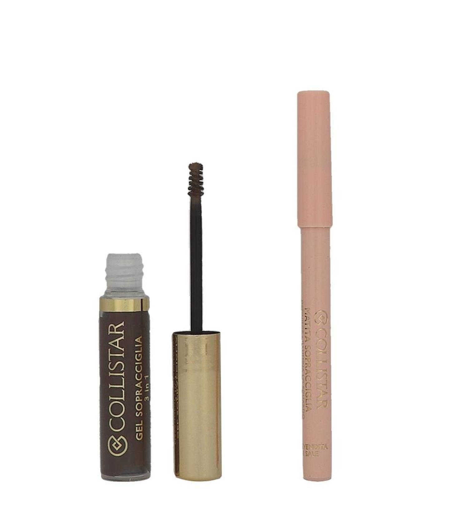 Collistar gift set for perfect eyebrows shade 3 brown 6 ml plus 0.5 ml