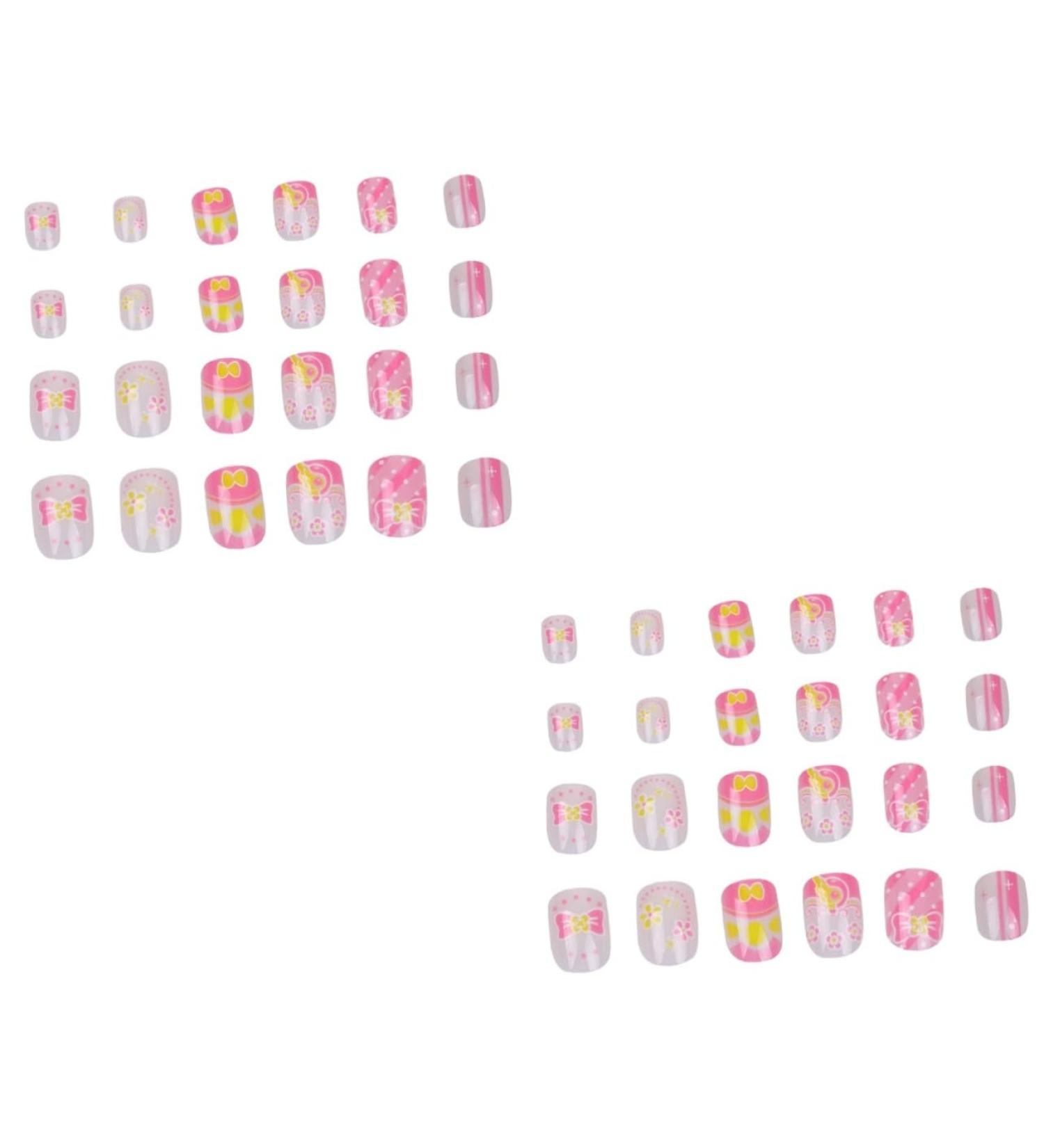 FRCOLOR 2 Sets Nail Art Decals Kids Art Fake Nail Kids False Nail Nail Stickers Colorful Kids Nail Stickers Cartoon Nail Art Sticker Finished Nail Art Child Manicure - Buy Online on GoSupps.com