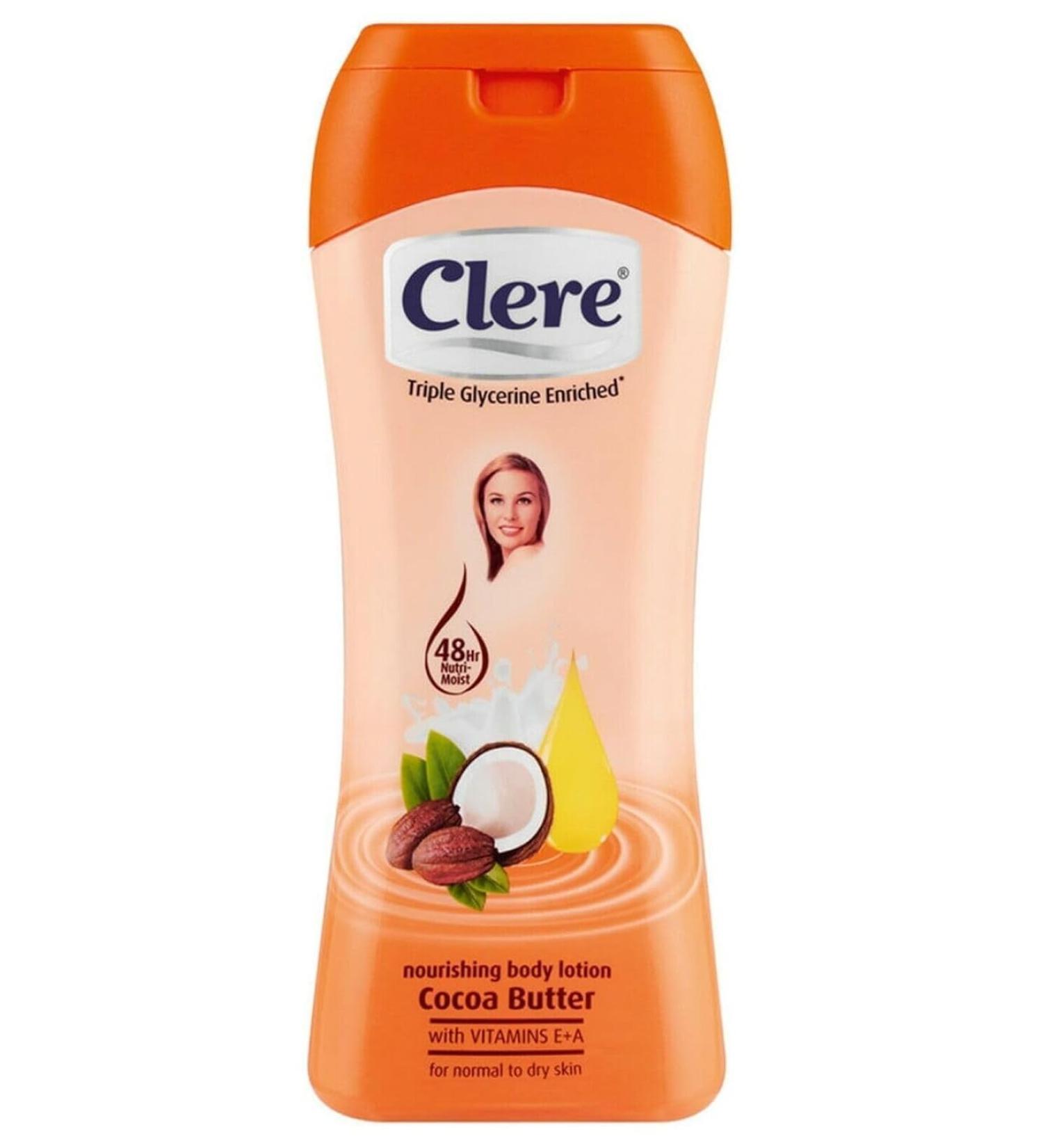 CLERE Hand and Body Lotion - Nourishing Cocoa Butter 400 ml | Hydrating Skincare for All Skin Types - Buy Online on GoSupps.com
