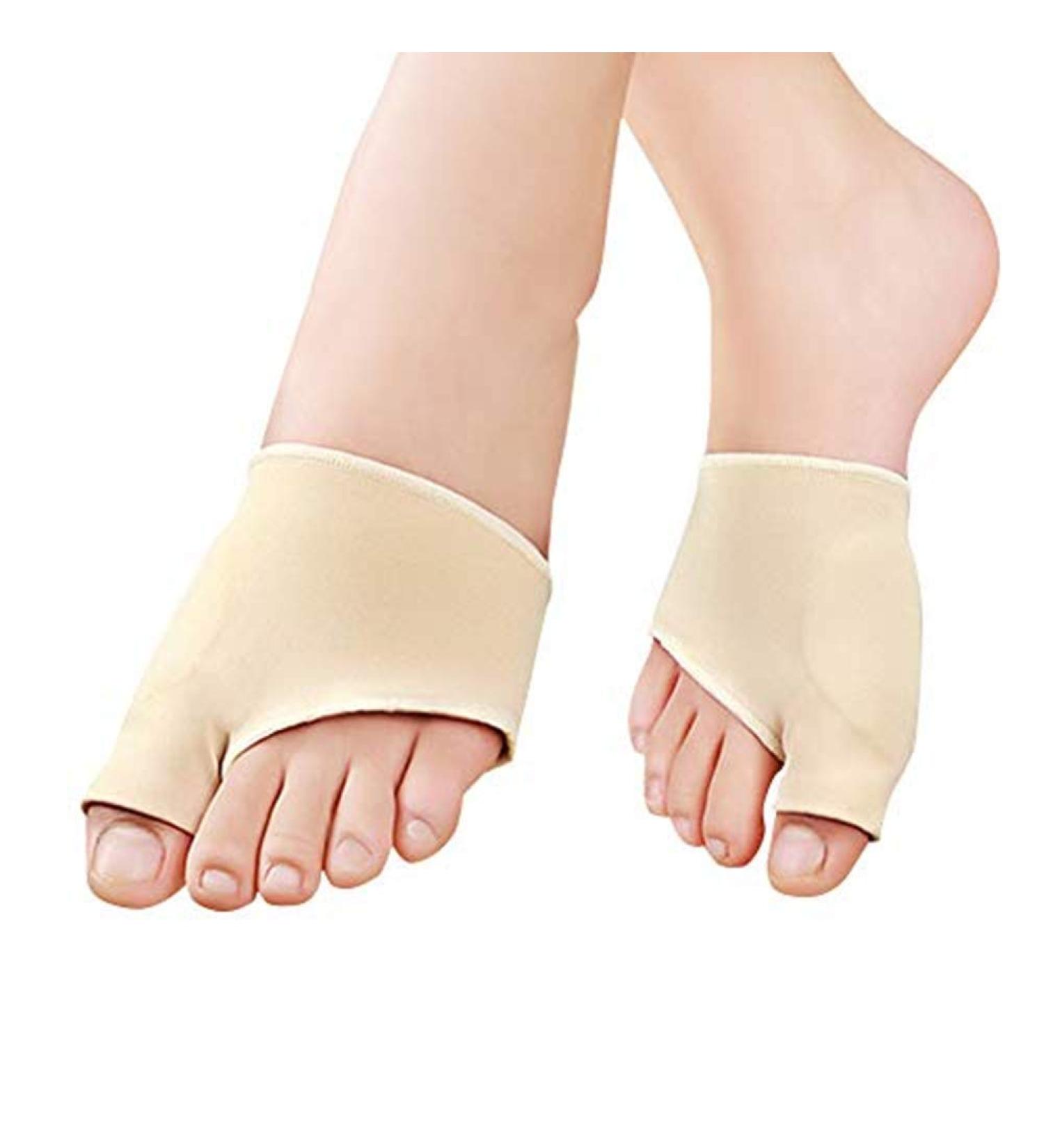 Silicone Bunion Corrector Kit - Pain Relief for Hallux Valgus - Protector Sleeves & Separator Toe Sock (S) - Buy Online on GoSupps.com