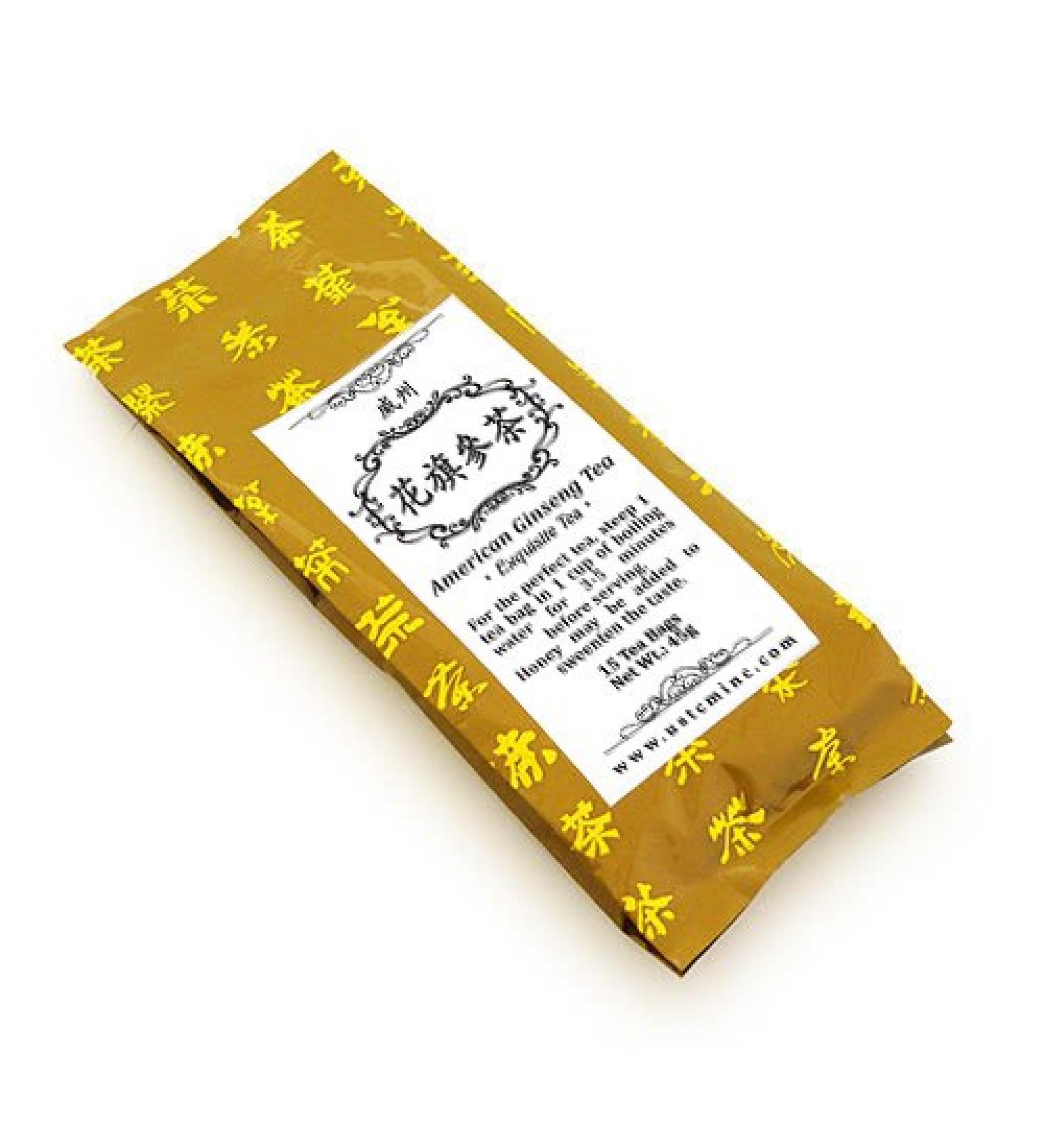 USTCM American Ginseng Tea Bags Guaranteed! Made from 100% Pure Wisconsin-Grown American Ginseng 3 Gram 15 Teabags Made in USA