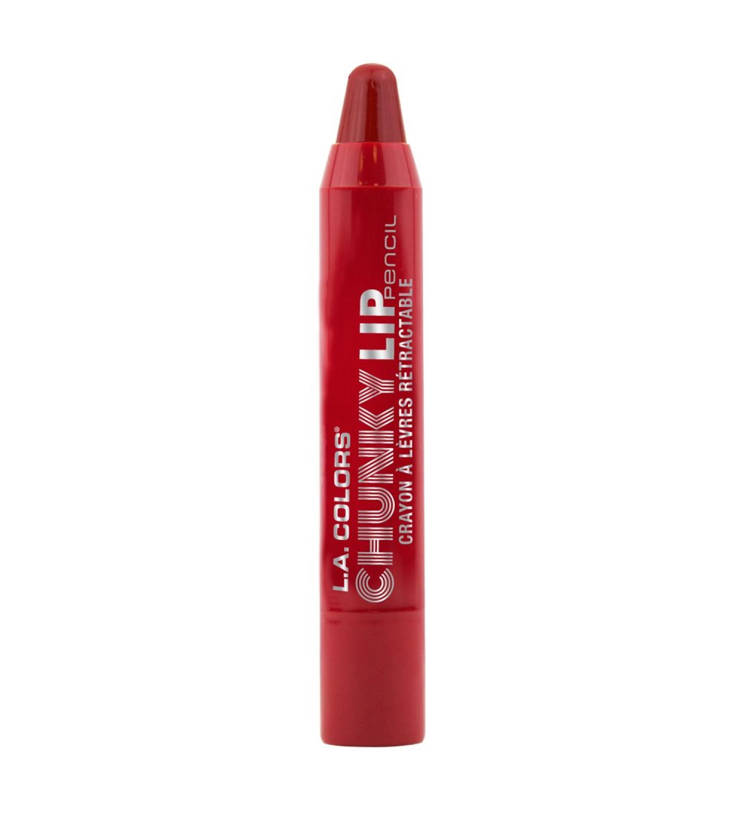 L.A. COLORS Chunky Lip Pencil - Deep Red 0.04 oz | Buy Internationally for Vibrant Lips - Buy Online on GoSupps.com