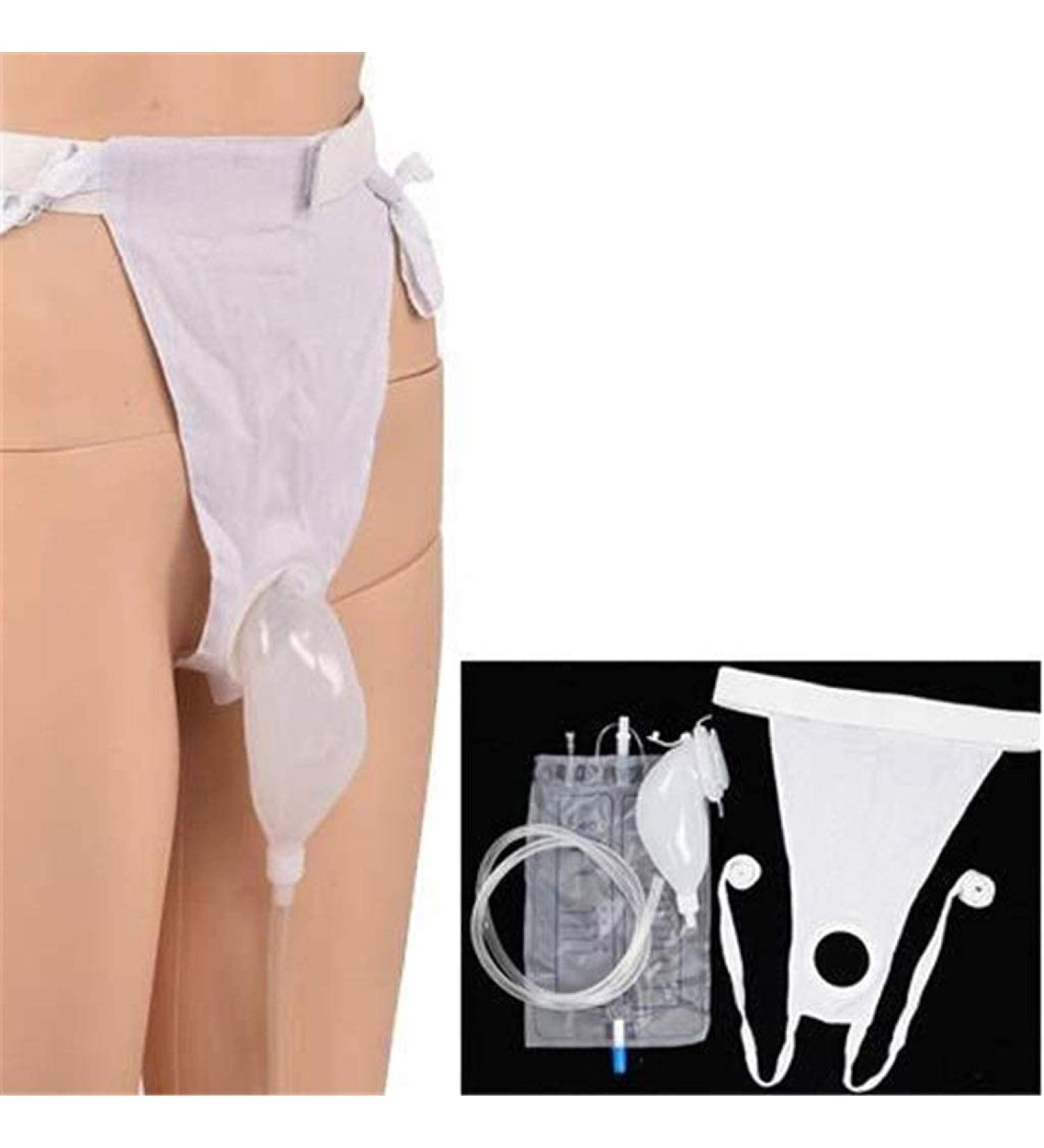 Urine Bag Pee Holder Collector Reusable Comfort Drainage Bag Breathable Urine Funnel Portable Silicone Urine Collector Bag Fit for Urinary Incontinence Easy to Clean - Buy Online on GoSupps.com