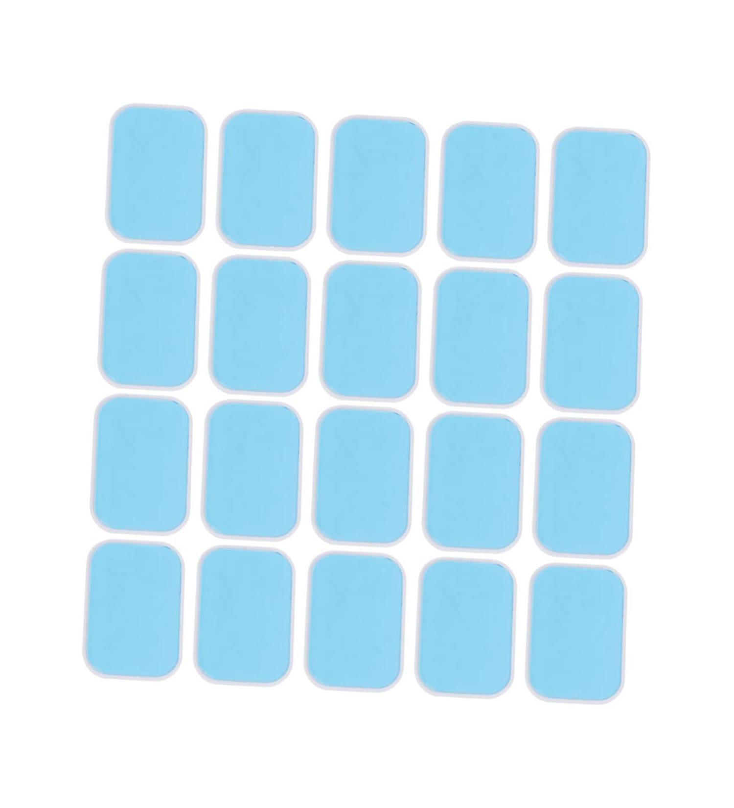 Frcolor 20-Piece Leaf Gel Pads for Hip & Belly Trainers | Replacement Gel Pads for Abdominal Stimulators | Fitness Mat Gel Pads - Buy Online on GoSupps.com