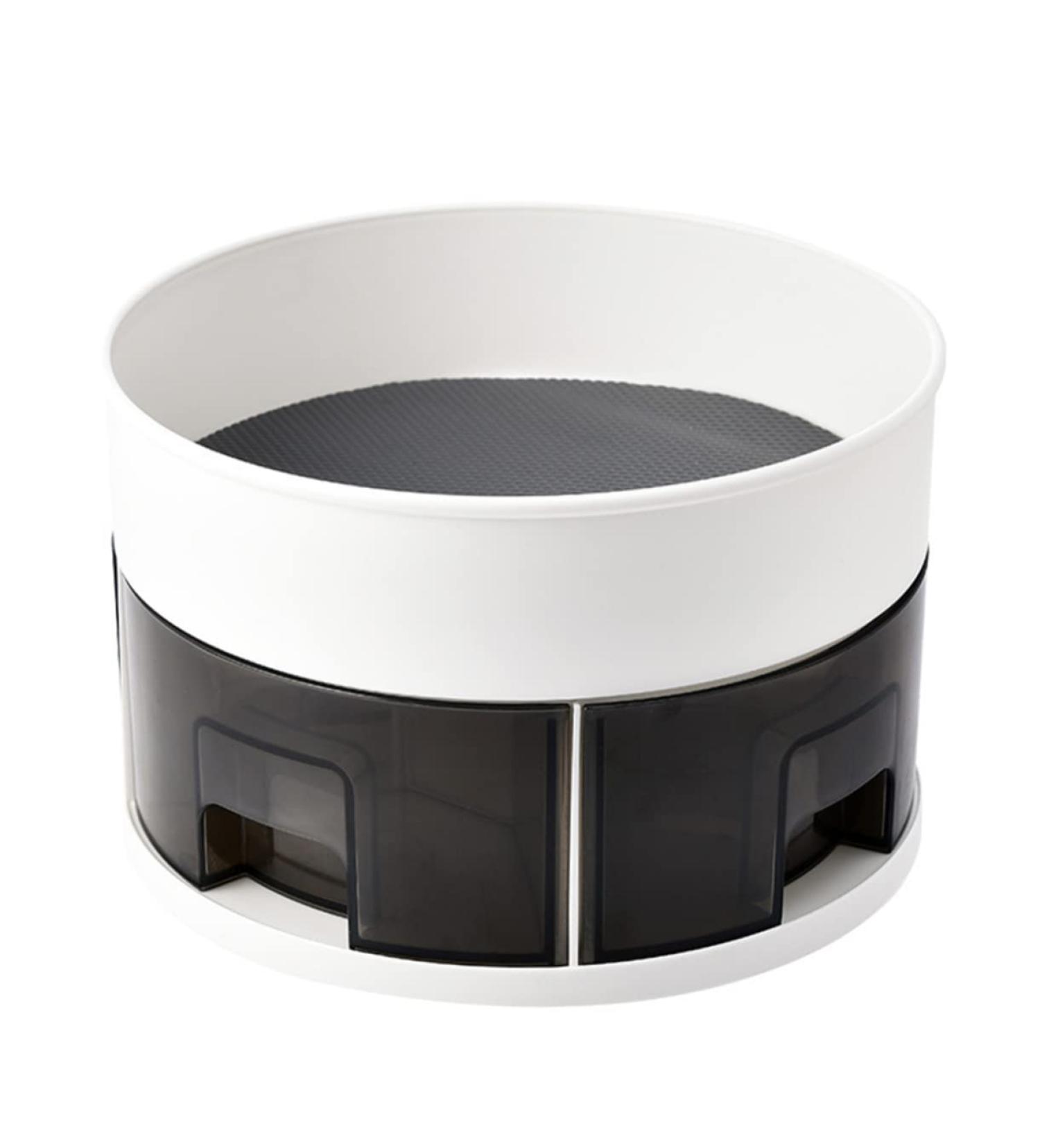 Zerodeko Cosmetic Containers 1pc Rotating Spice Rack To Rotate Household Swivel Frame 2 Tier Tray - Buy Online on GoSupps.com