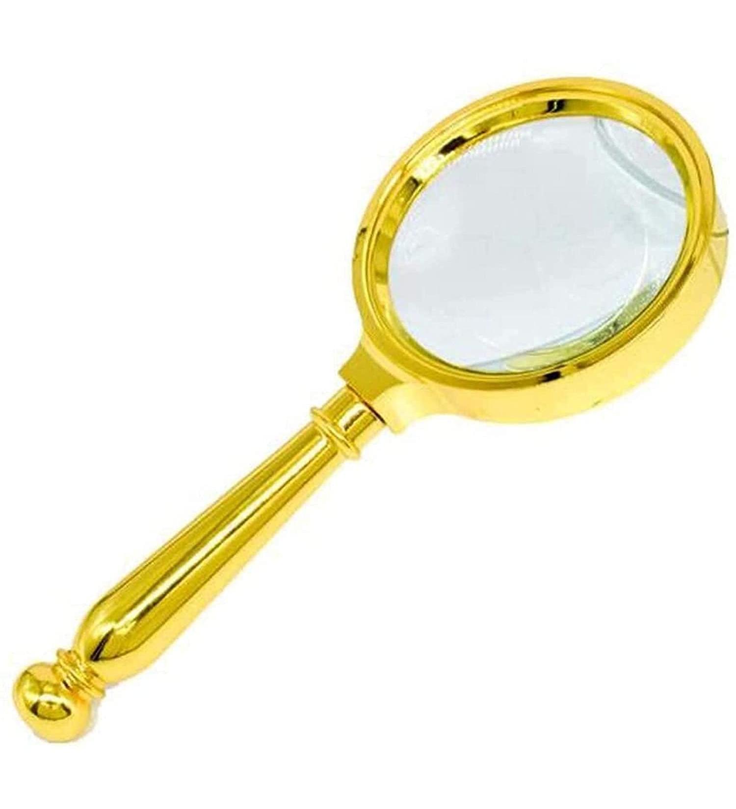 Spacmirrors Magnifying Glass 10x Magnification Handheld for Metallic Gold Fashion and N Magnifier - Buy Online on GoSupps.com