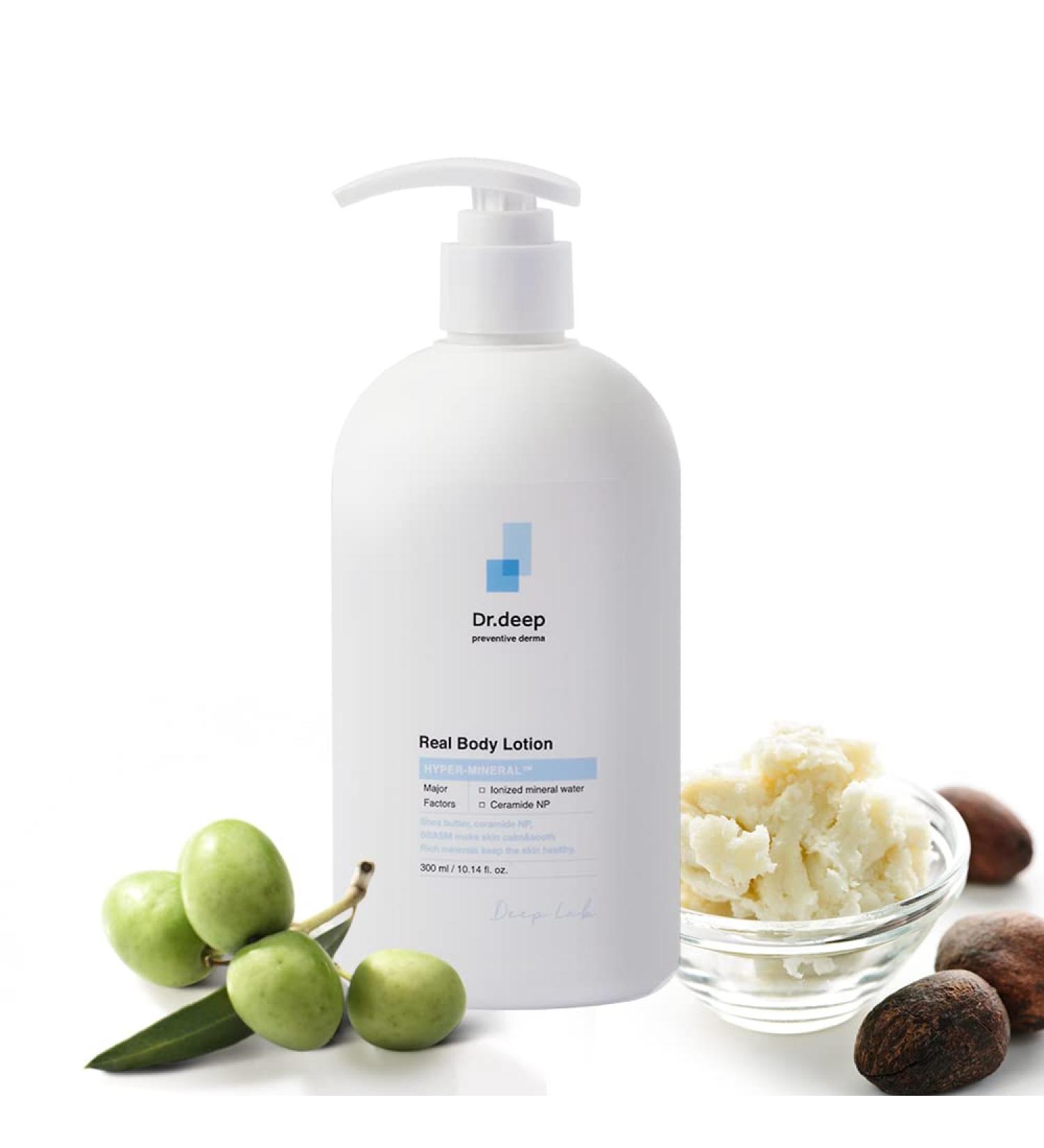 Dr. Deep Real Body Lotion 10.6 fl. oz | Natural Moisturizing Cream for Dry & Cracked Skin | Intensive Repair Body Lotion | Best Dry Skin Cream for Soothing Hydration - Buy Online on GoSupps.com