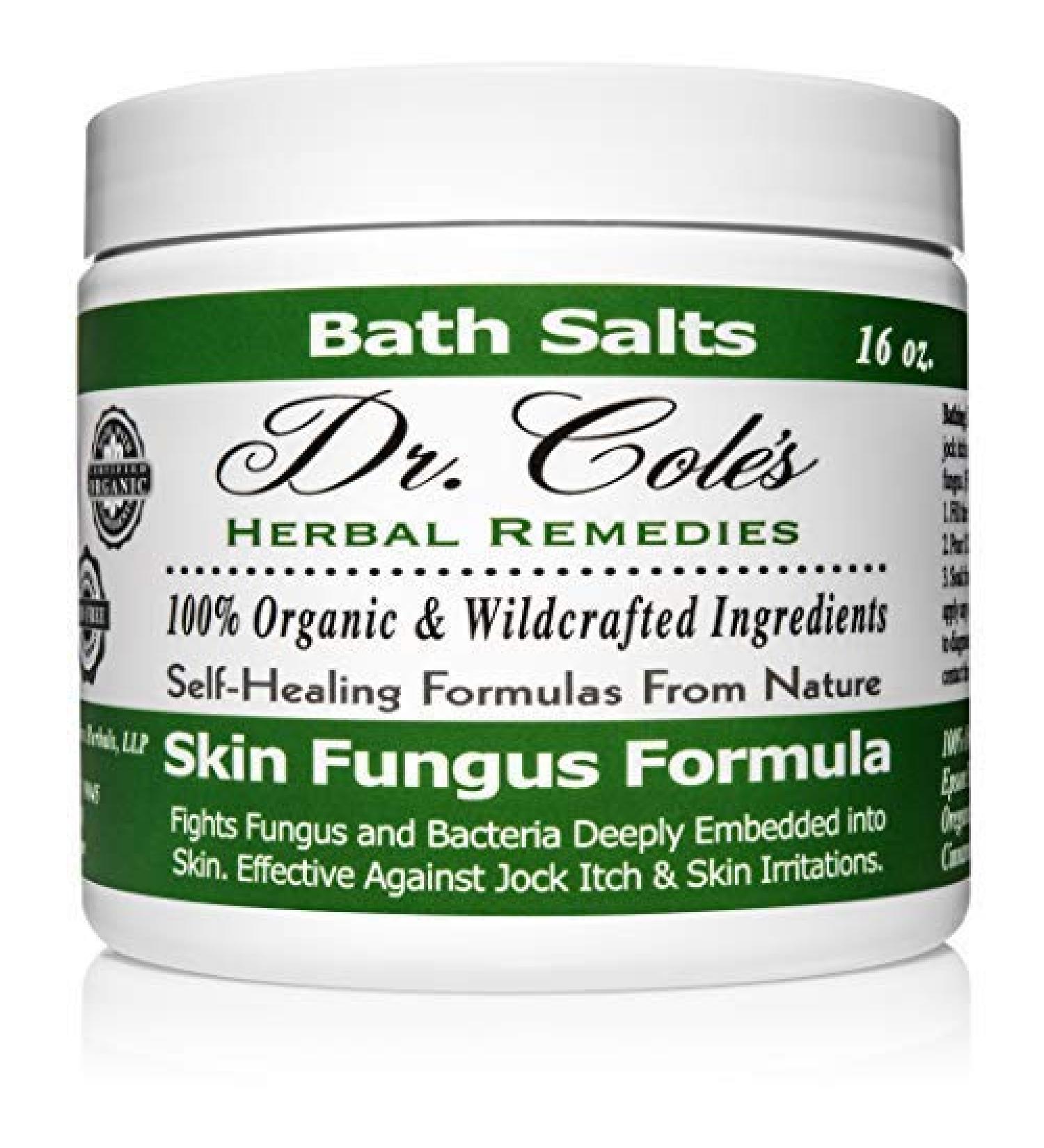 Dr. Cole's Organic Herbal Skin Fungus Soaking Salts - Effective Relief for Skin Fungus Infections - Jock Itch, Athlete's Foot, and More - Buy Online on GoSupps.com