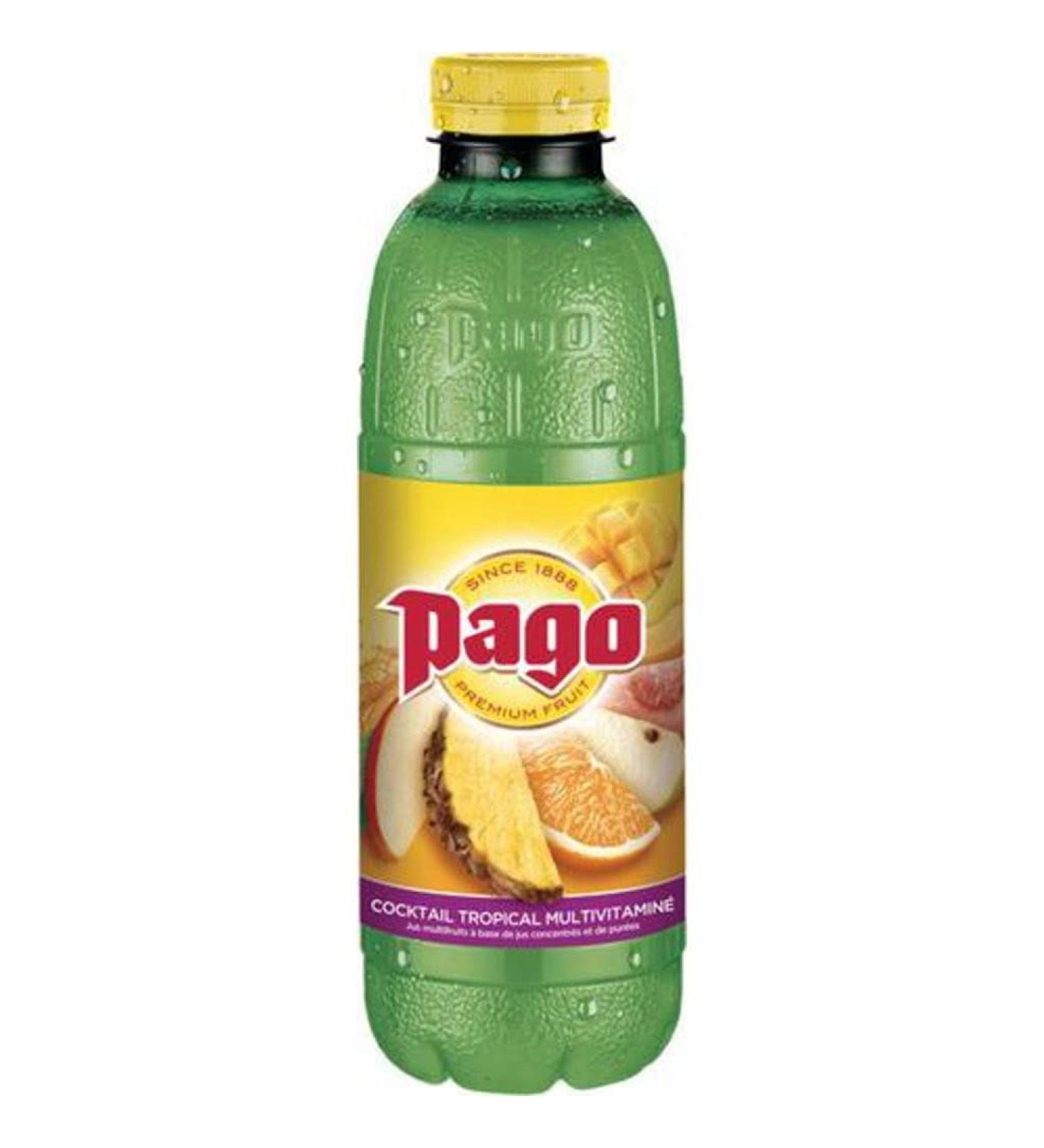 PAGO Multivitamins Tropical/Multi-Fruit Drinks Based on Concentrated Juice/Fruit Puree in 75 cl Pet Bottle