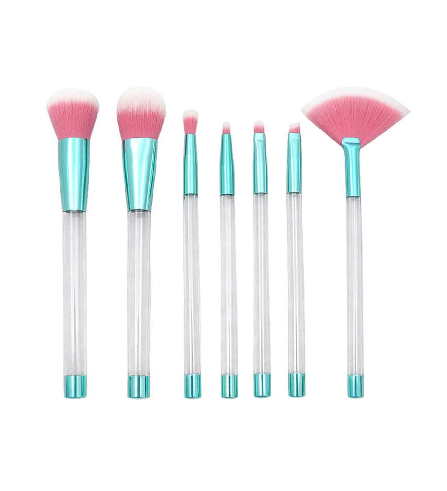 7pcs Glitter Makeup Brush Set | DIY Quicksand Handle | Foundation Powder & Blush Applicator for Flawless Makeup - Buy Online on GoSupps.com