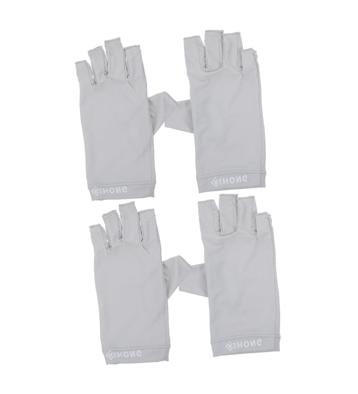 Healeved 2 Pairs Gloves Nail Gloves Nails Gel Sun Protection Gloves Womens Gloves Gel Manicure Gloves Nail Art Fingerless Gloves Gel for Nails Fabric Hand Women's - Buy Online on GoSupps.com