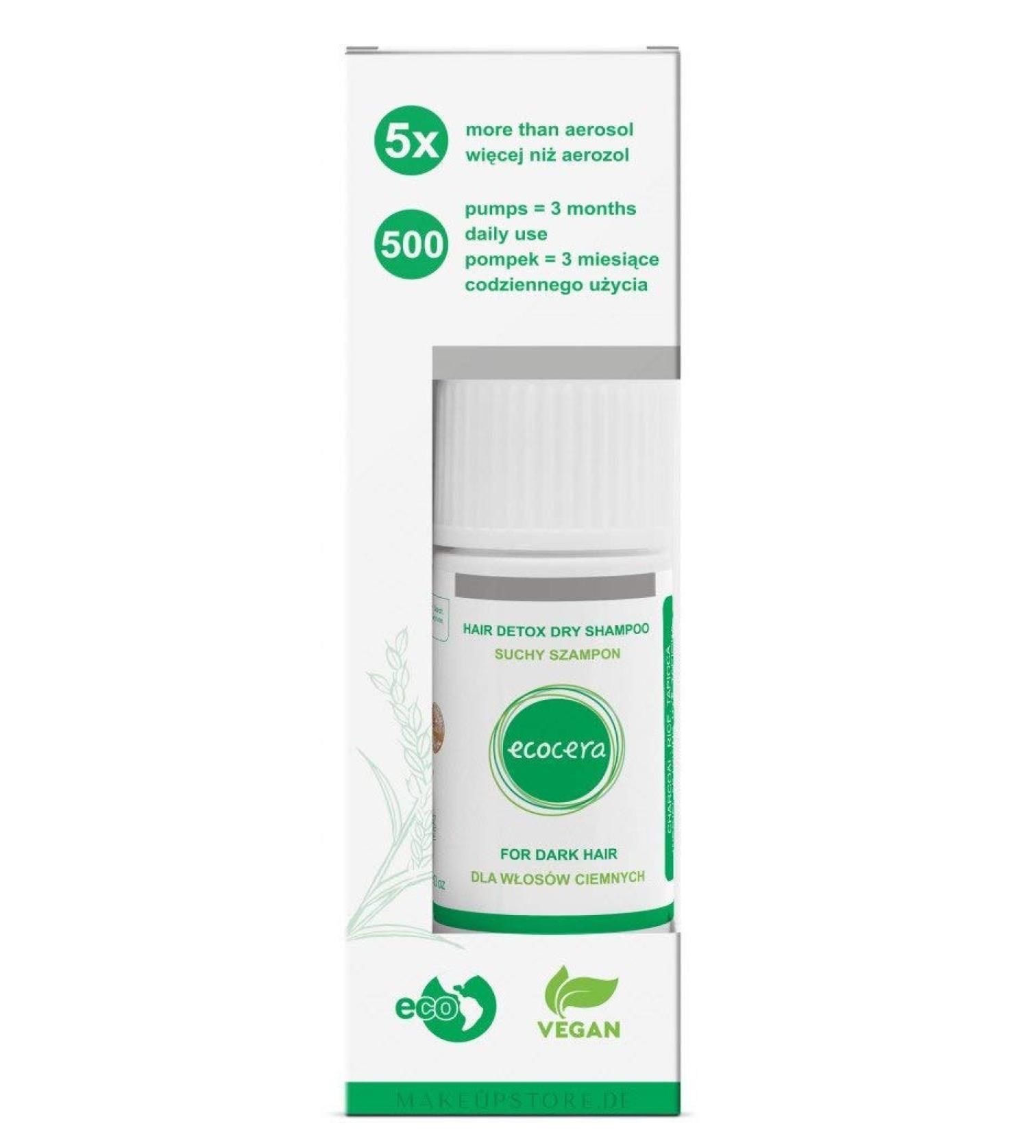 Ecocera Hair Detox Shampoo Dry Shampoo For Dark Hair 15g