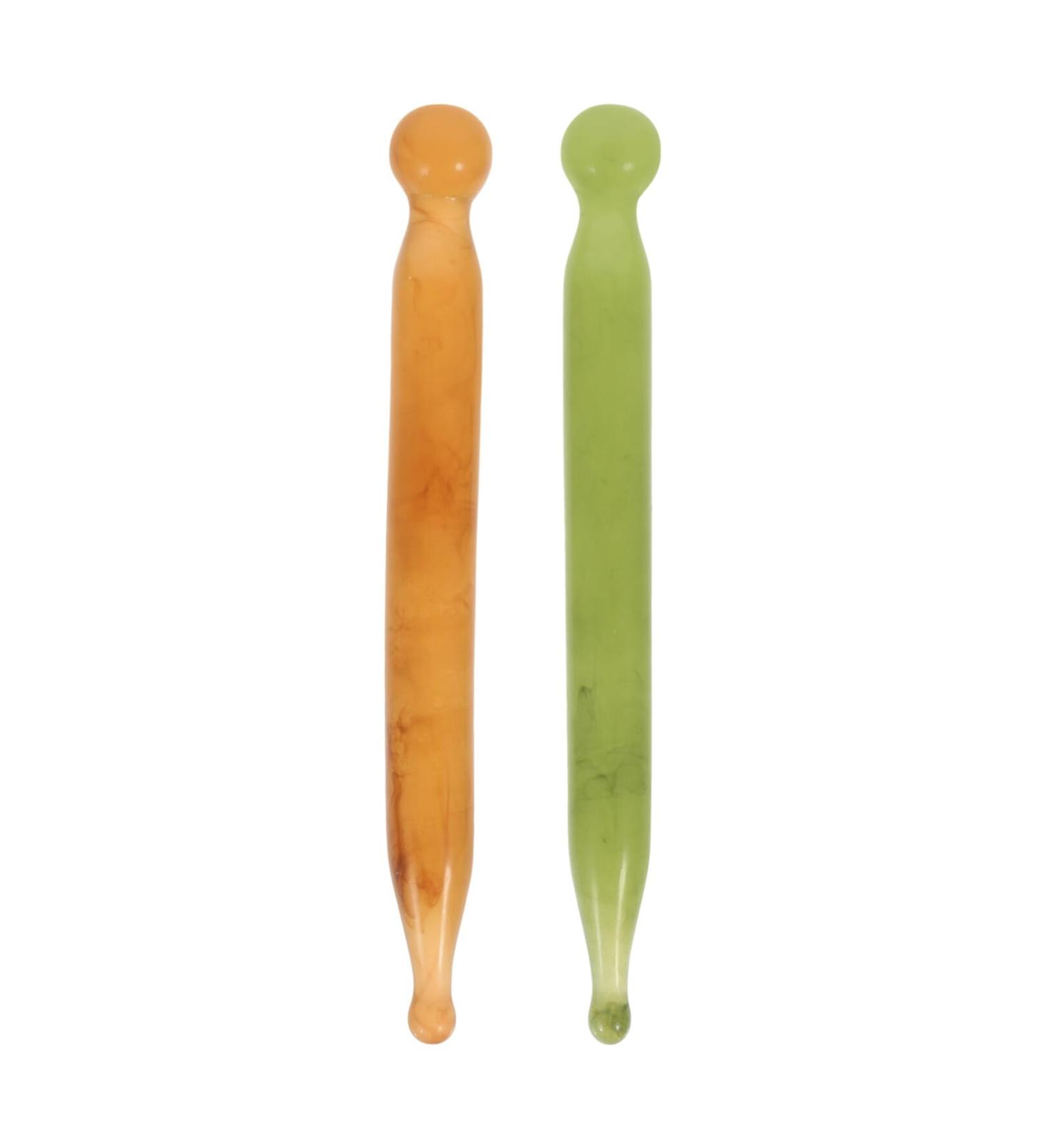 Buy Minkissy 2-Piece Jade Acupressure Gua Sha Massage Set | Acupuncture Pen & Facial Massage Tool for Pain Relief - International Shipping Available - Buy Online on GoSupps.com