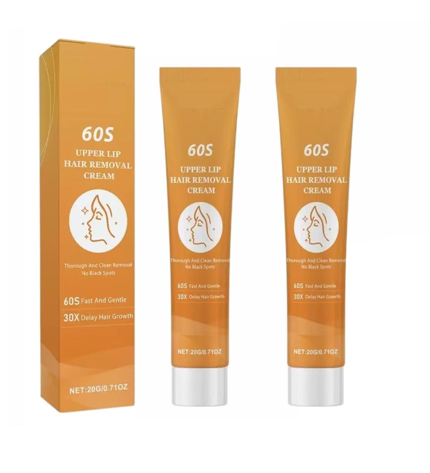  JASUBAI Set of 2 gentle and soothing facial hair removal creams for women suitable for sensitive skin painless hair removal for the face bikini area legs and underarms - Buy Online on GoSupps.com